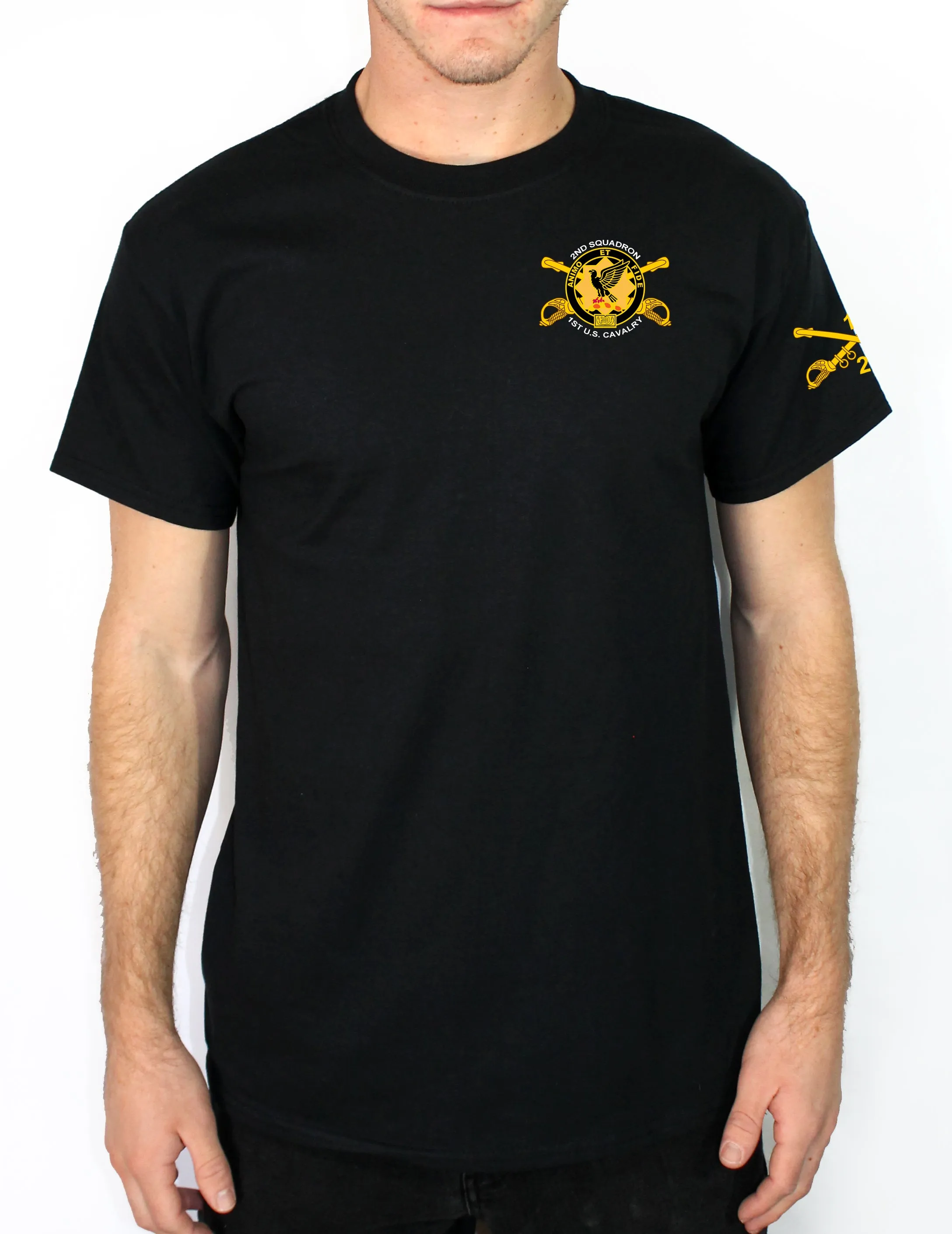 Darkhorse 50-50 Blend Black Unisex PT Short Sleeve Shirt. Approved for PT