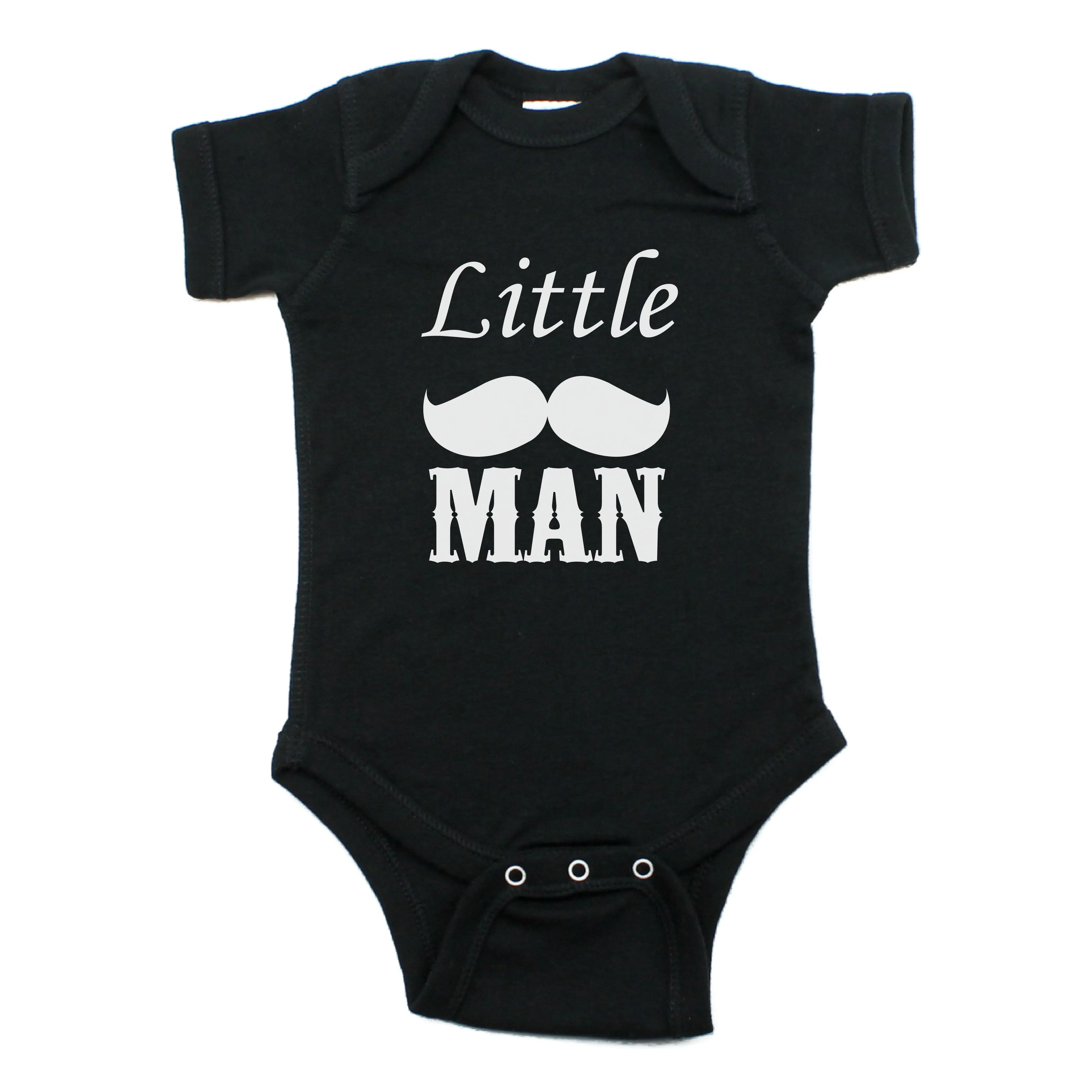 Dashing Little Man Mustache Short Sleeve Bodysuit