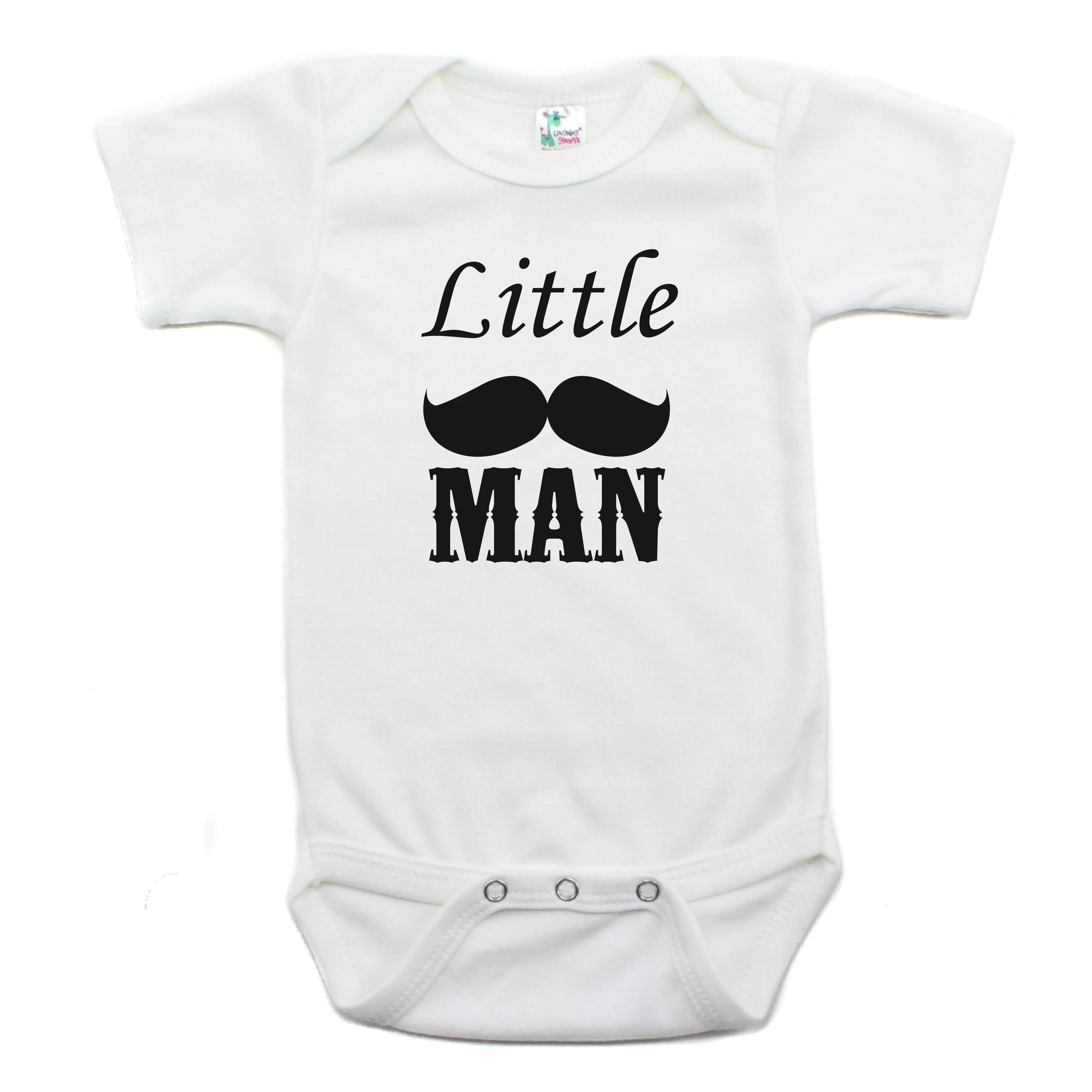Dashing Little Man Mustache Short Sleeve Bodysuit