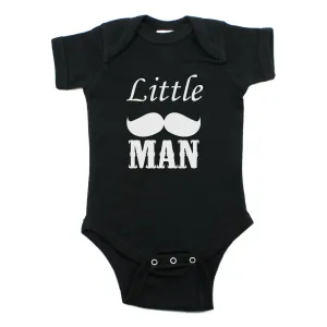 Dashing Little Man Mustache Short Sleeve Bodysuit