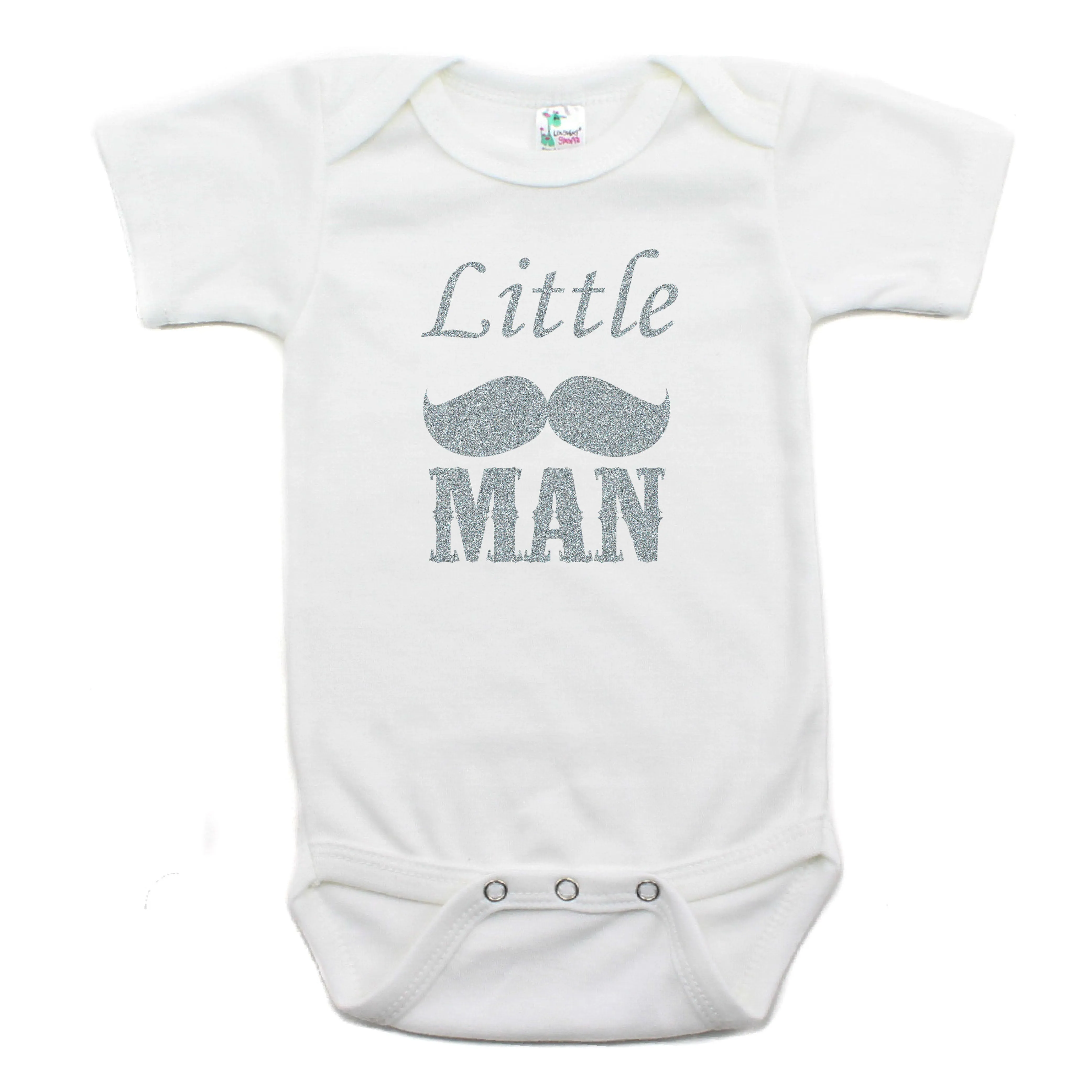 Dashing Little Man Mustache Short Sleeve Bodysuit
