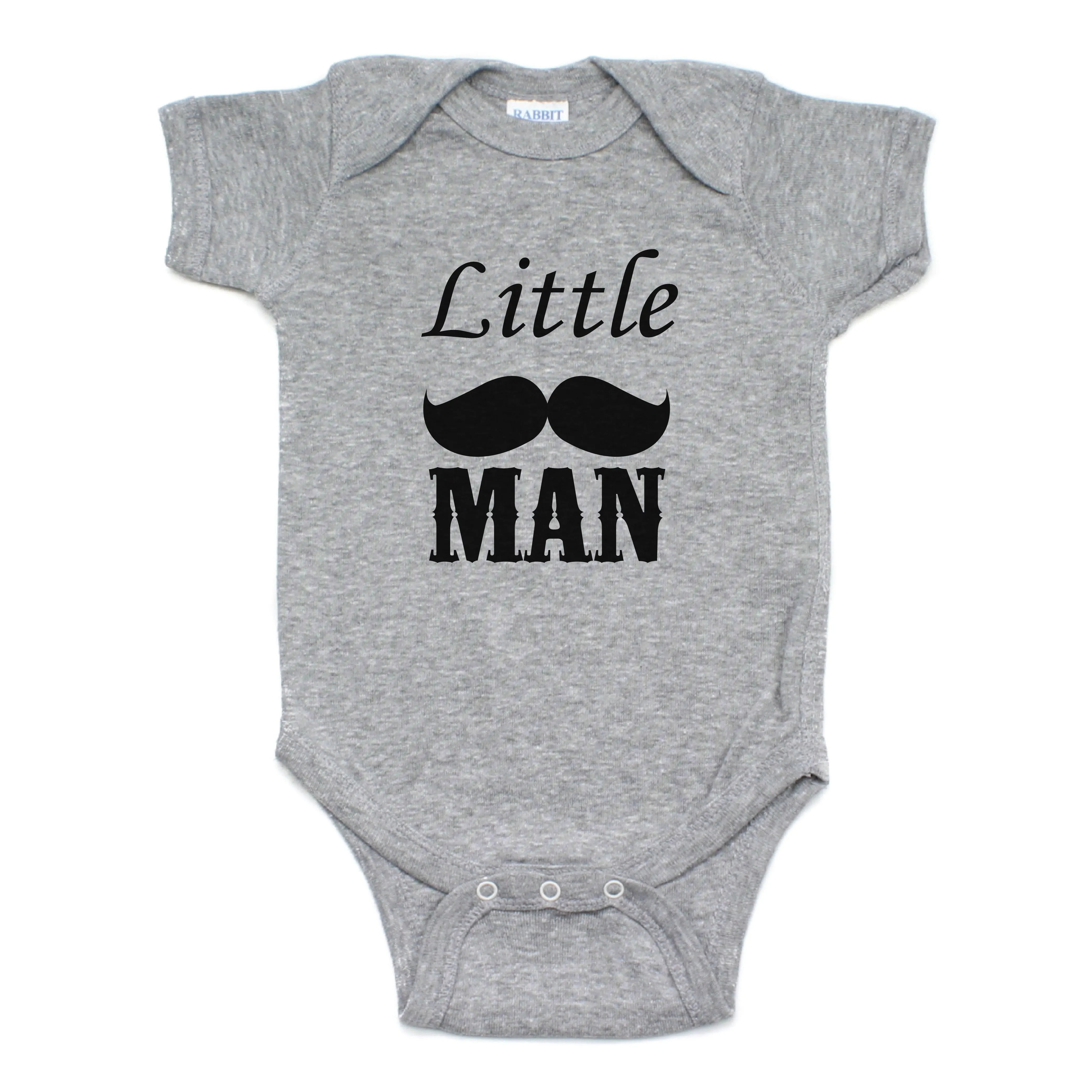 Dashing Little Man Mustache Short Sleeve Bodysuit