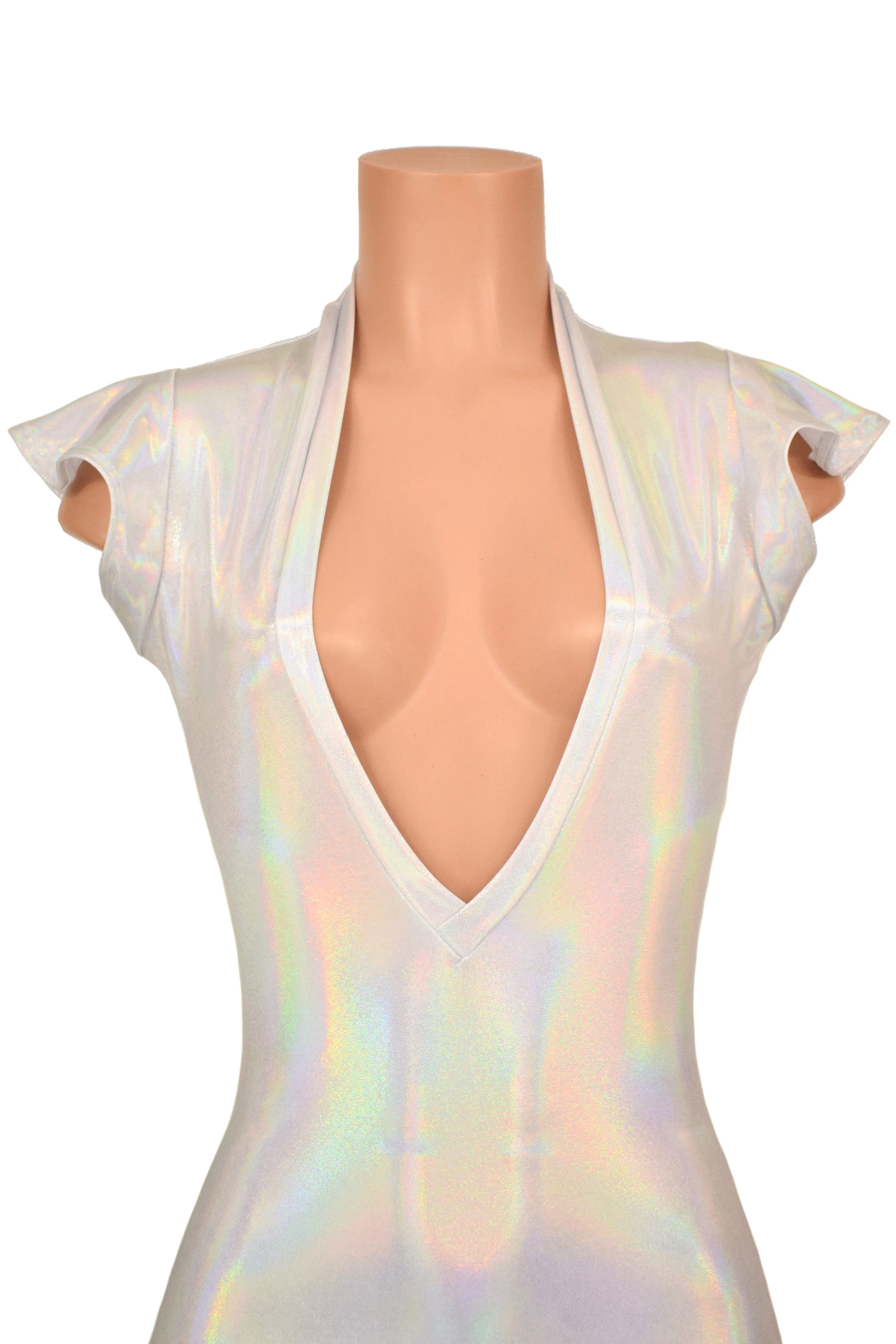 Deep Plunge Flashbulb Romper
