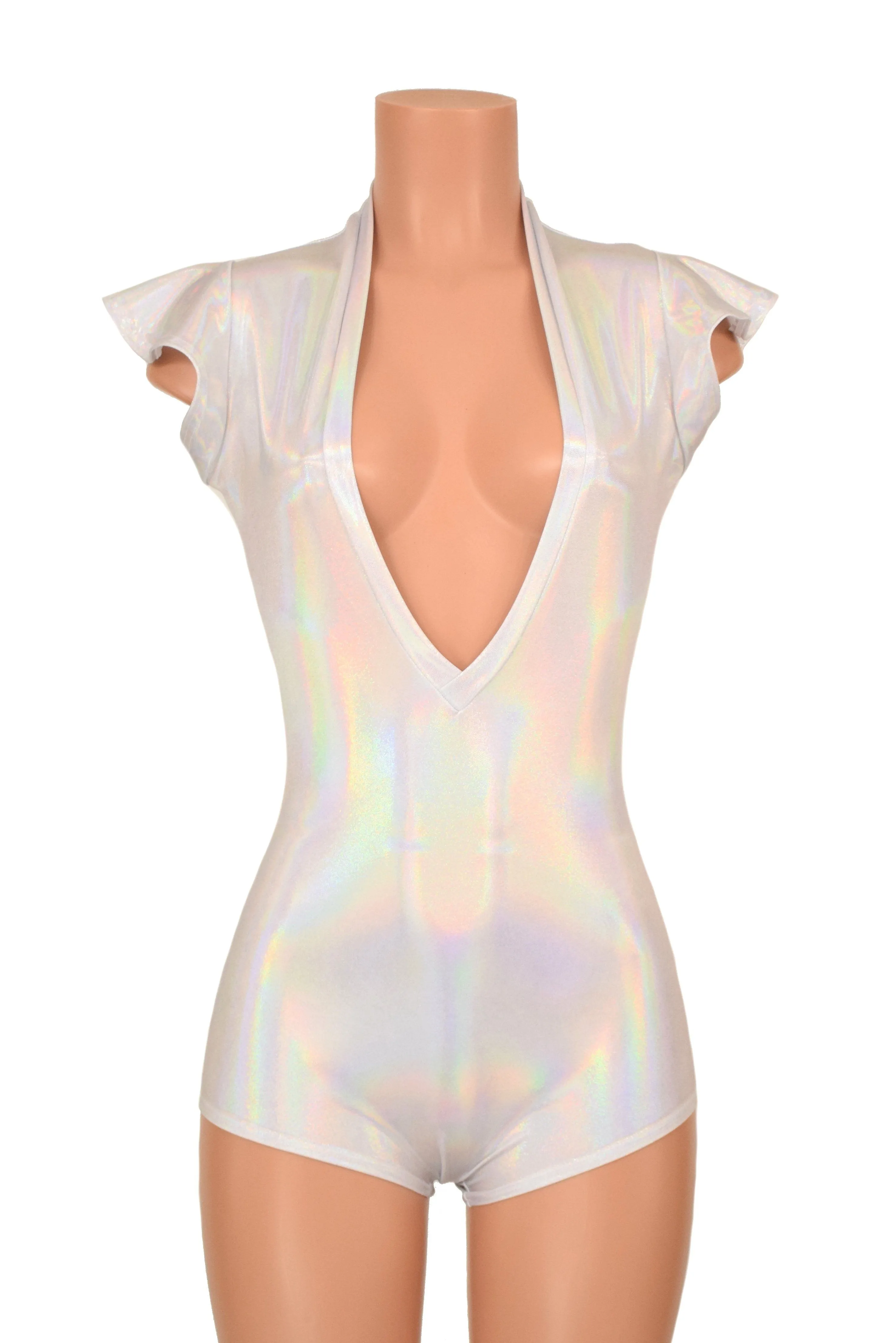 Deep Plunge Flashbulb Romper