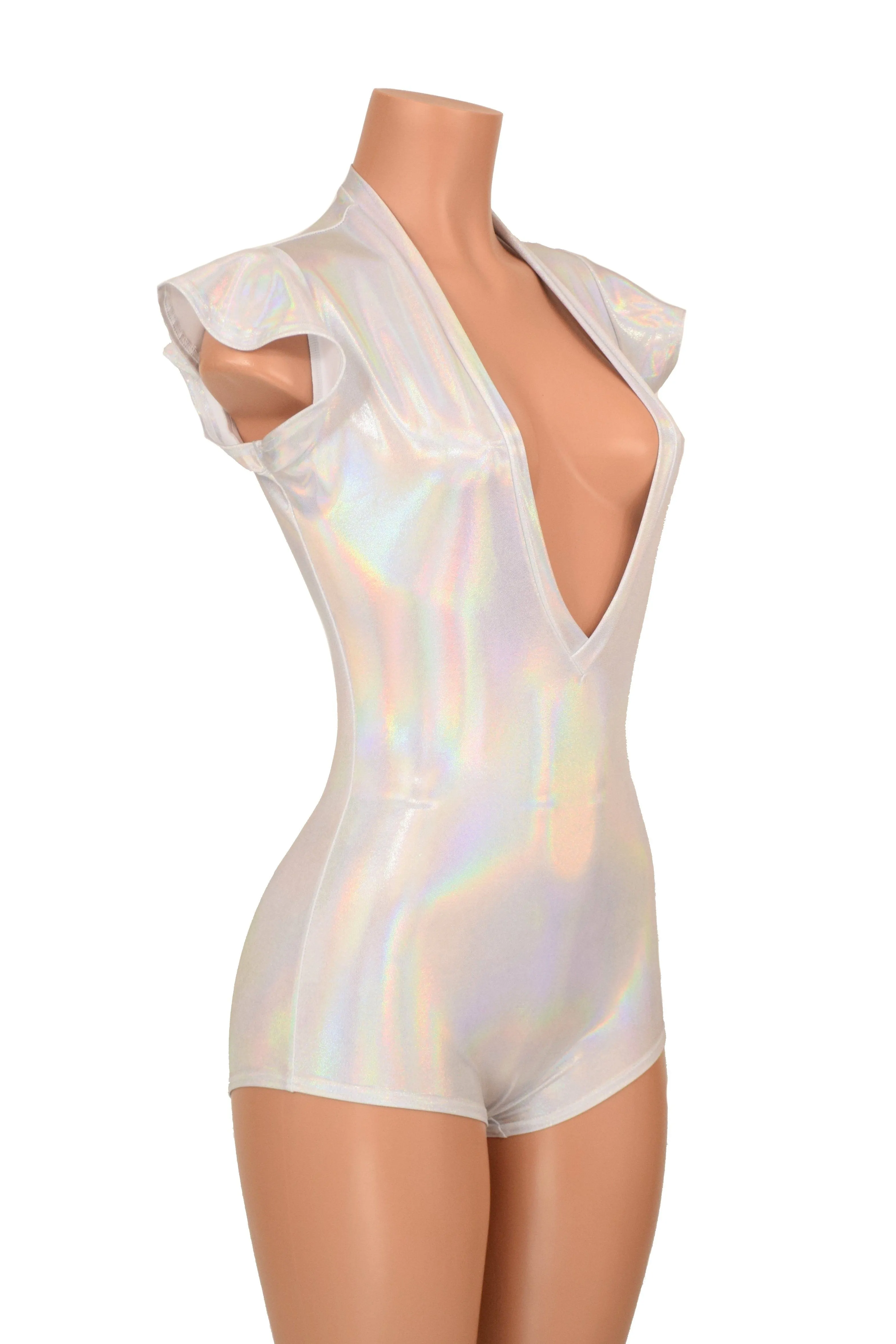 Deep Plunge Flashbulb Romper