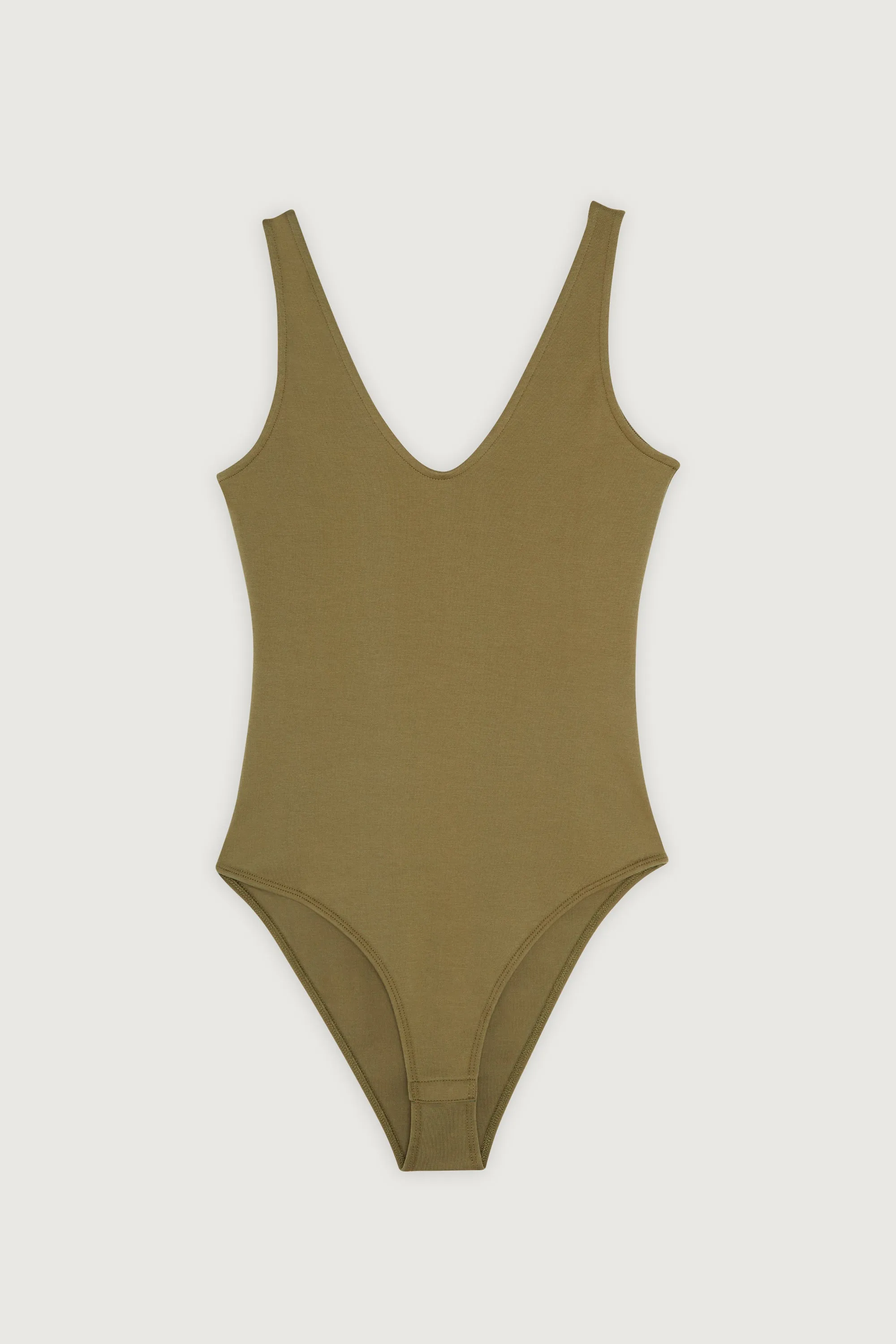 DEEP V-NECKLINE BODYSUIT