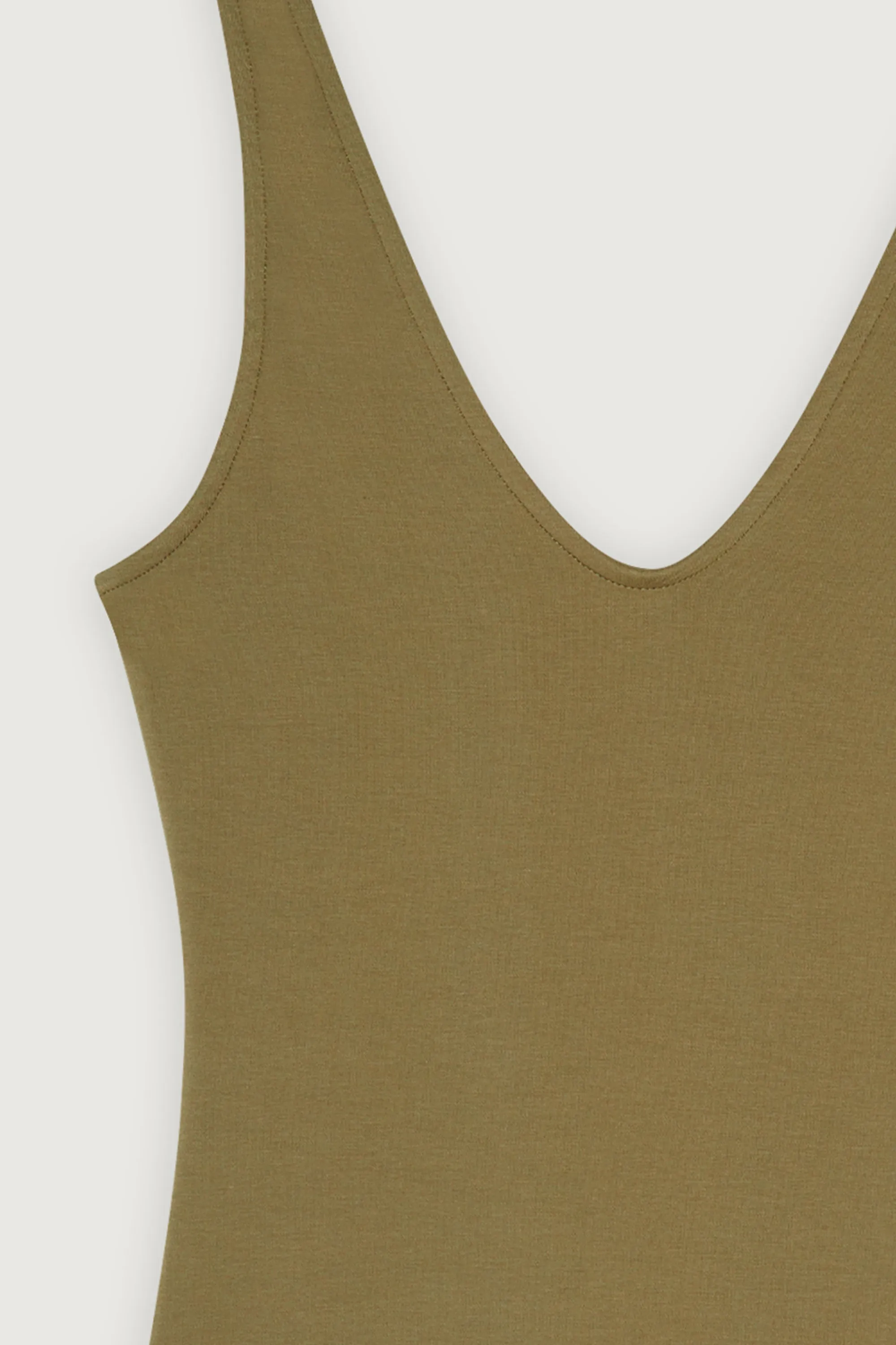 DEEP V-NECKLINE BODYSUIT