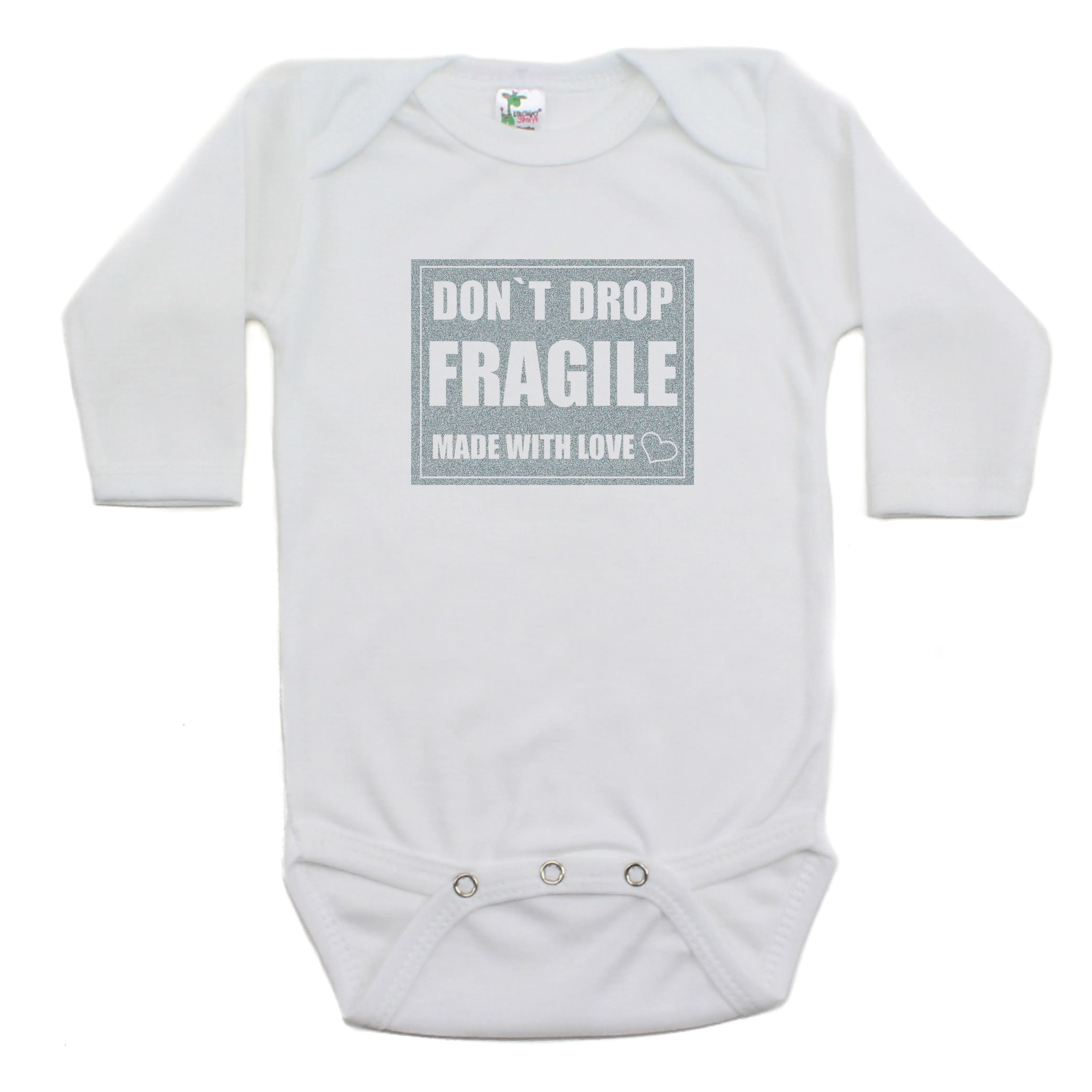Dont Drop Fragile Long Sleeve Cotton Bodysuit