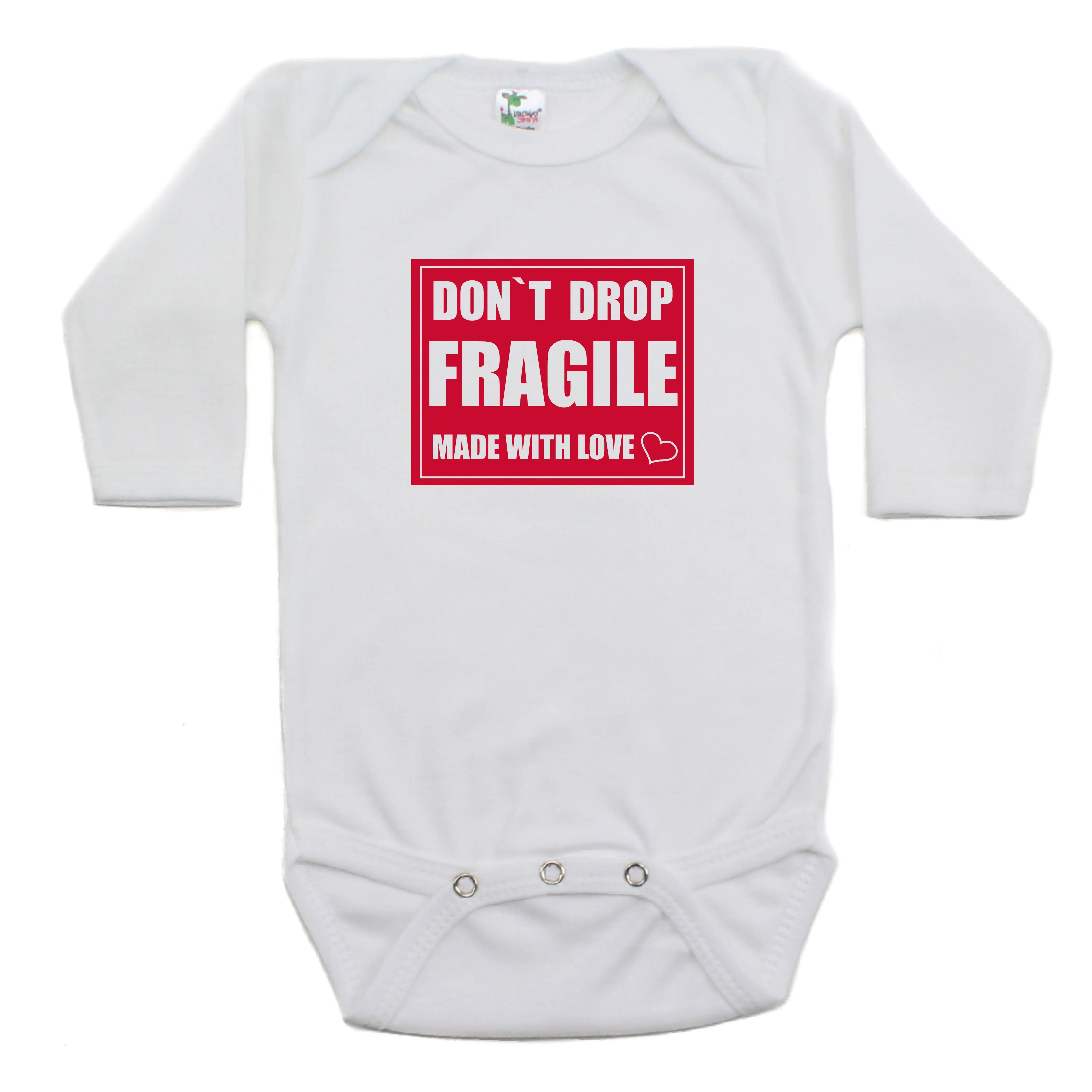 Dont Drop Fragile Long Sleeve Cotton Bodysuit