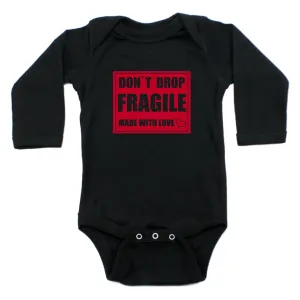 Dont Drop Fragile Long Sleeve Cotton Bodysuit