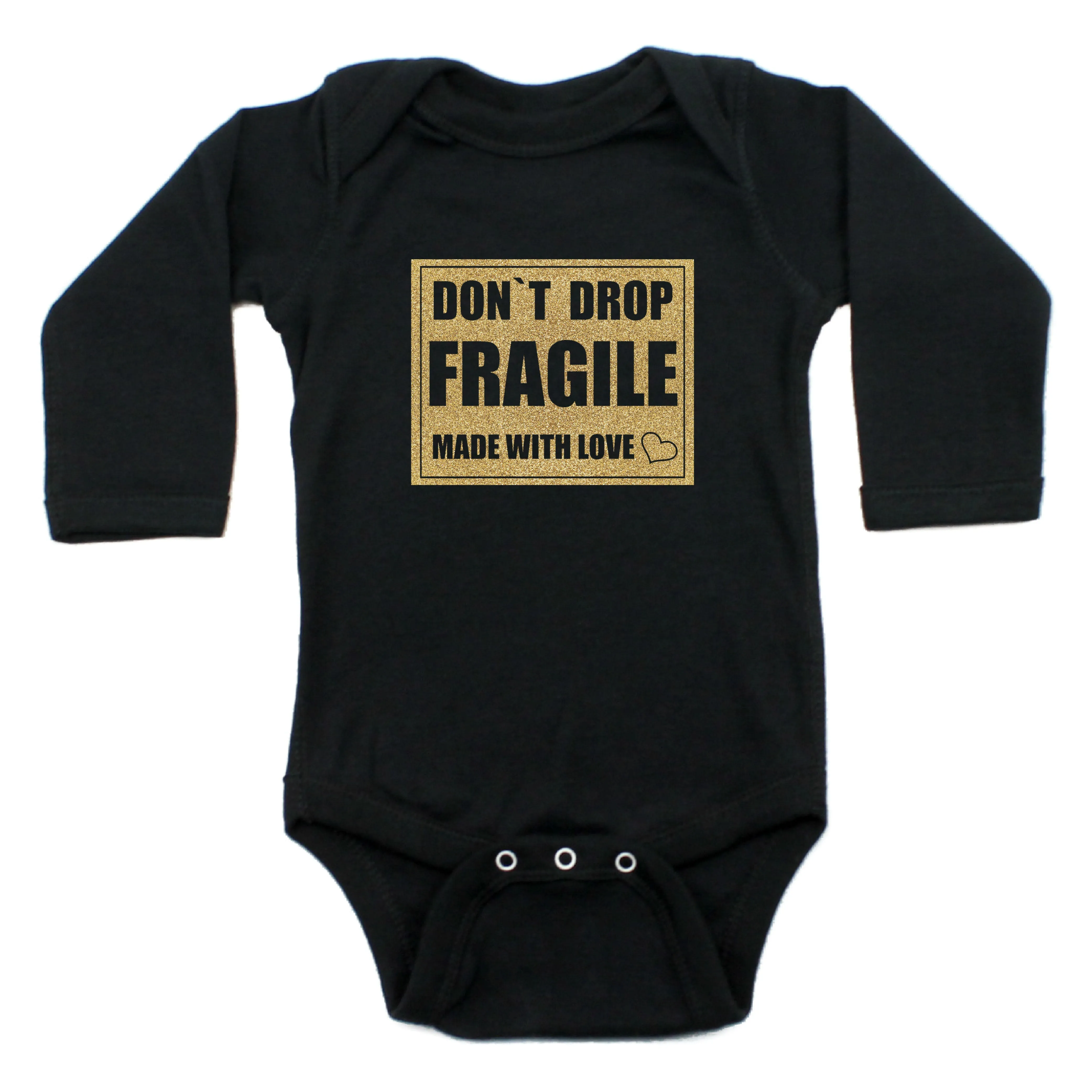 Dont Drop Fragile Long Sleeve Cotton Bodysuit