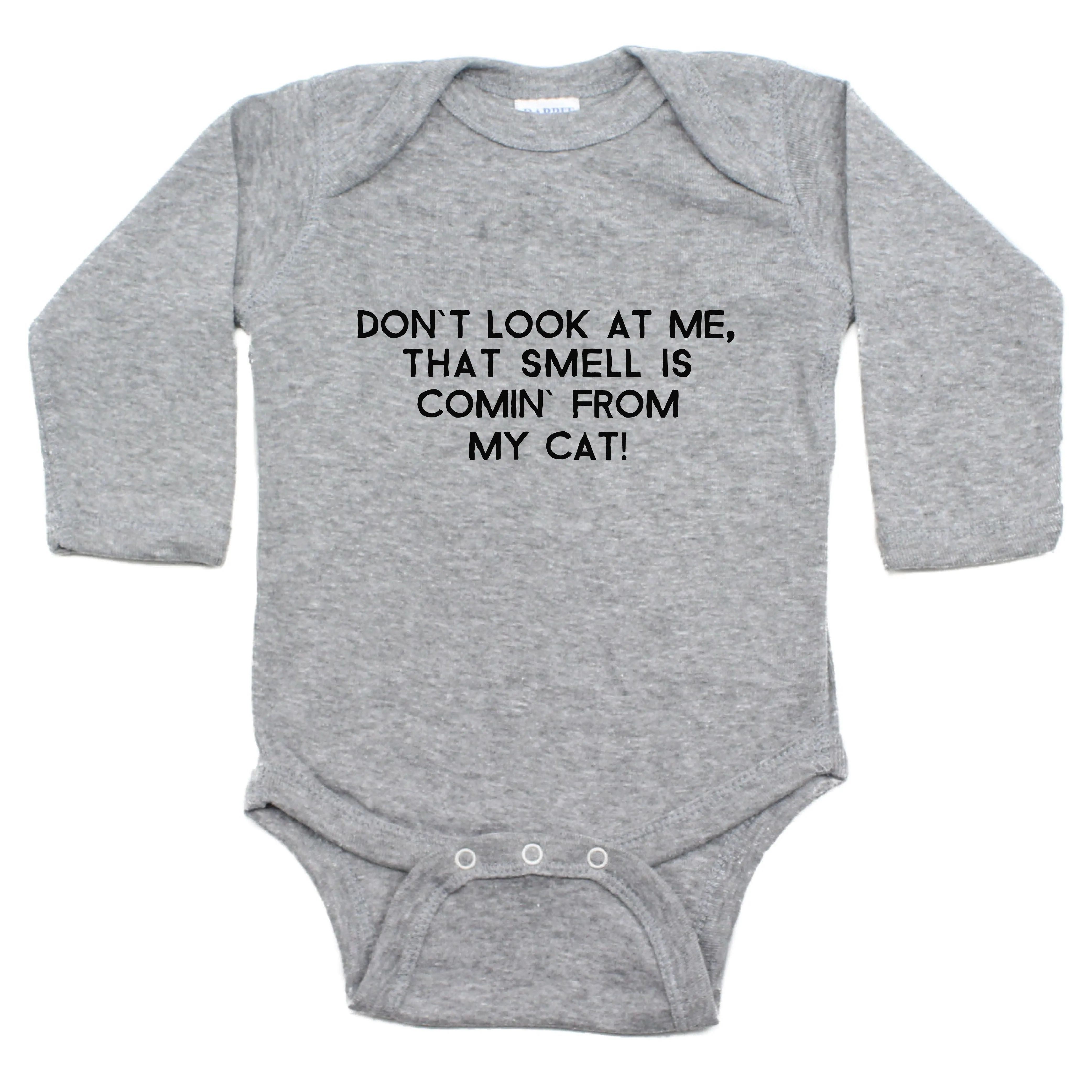 Don't Look At Me That Smell Is Coming From My Cat Long Sleeve Bodysuit