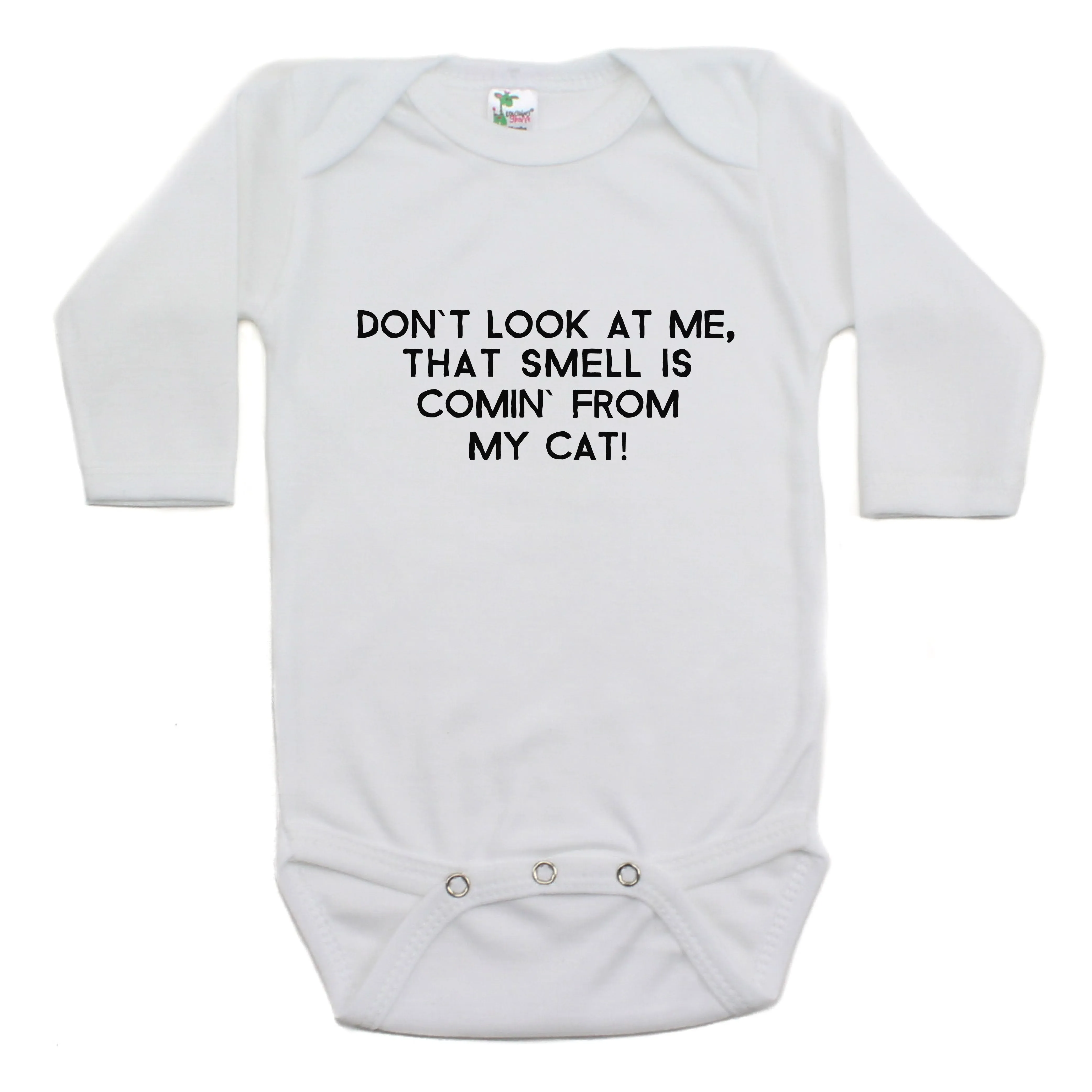 Don't Look At Me That Smell Is Coming From My Cat Long Sleeve Bodysuit