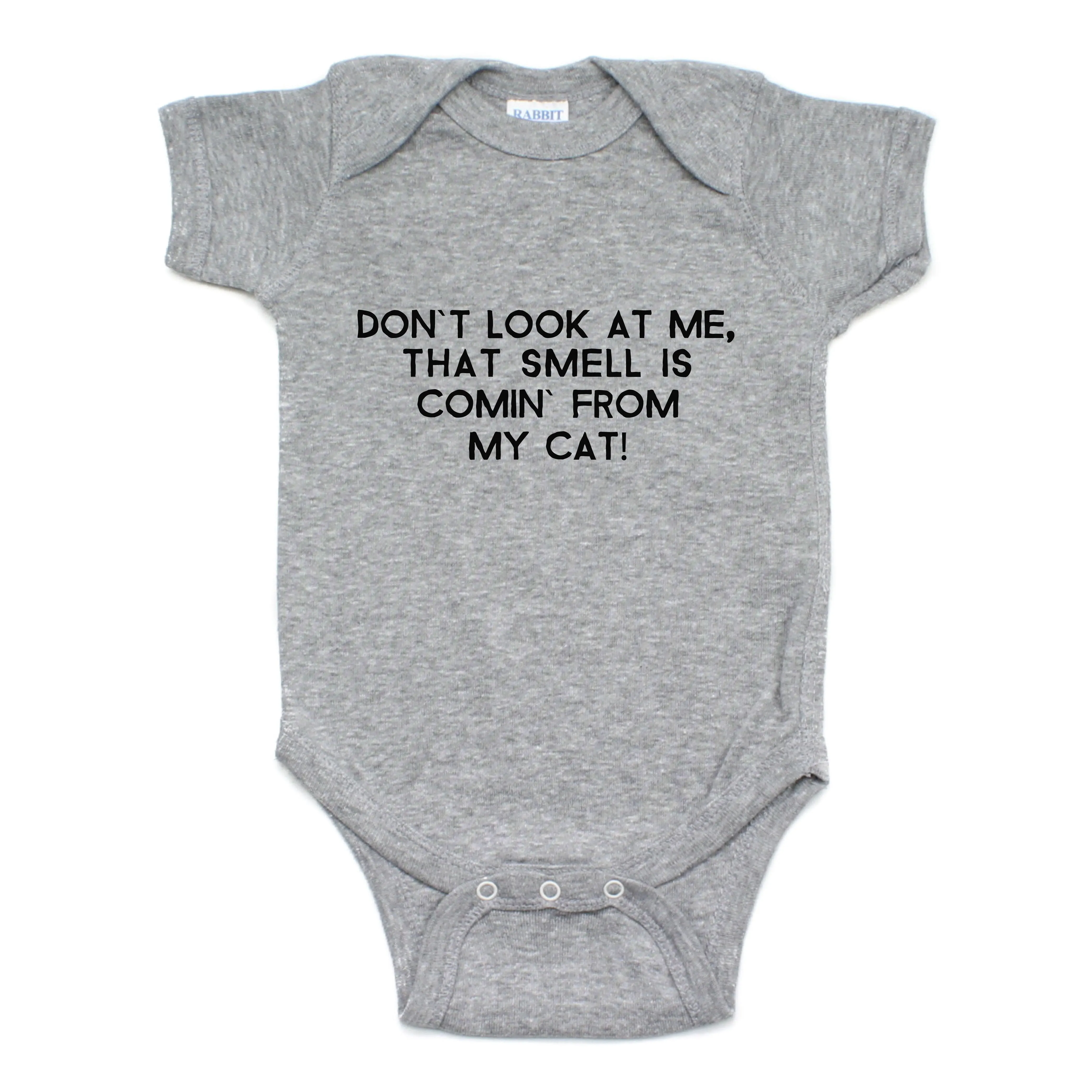 Don't Look At Me That Smell Is Coming From My cat Short Sleeve Bodysuit