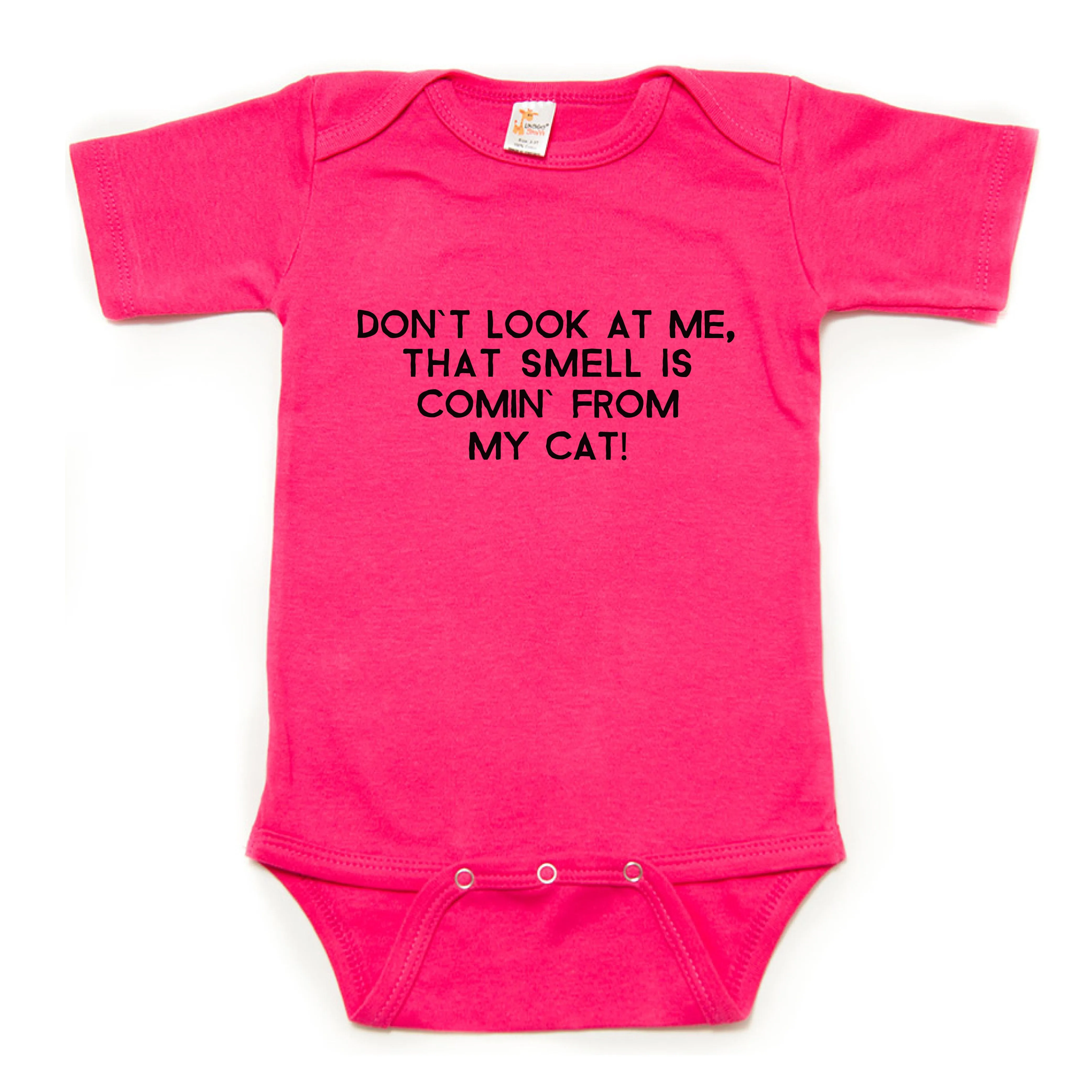Don't Look At Me That Smell Is Coming From My cat Short Sleeve Bodysuit