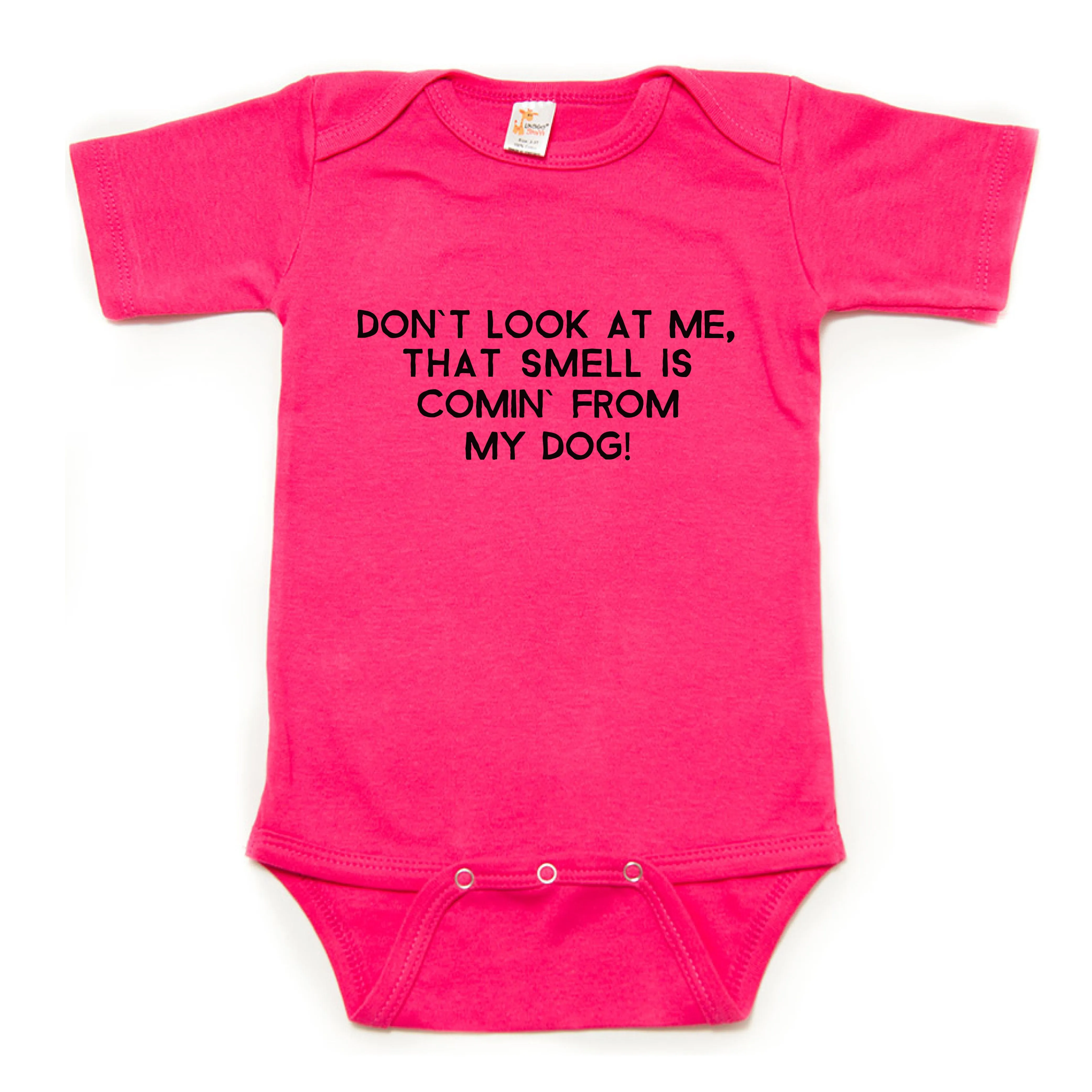 Don't Look At Me That Smell Is Coming From My dog Short Sleeve Bodysuit