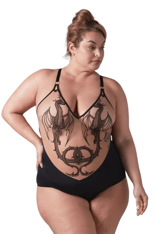 Dracona Bodysuit - Black