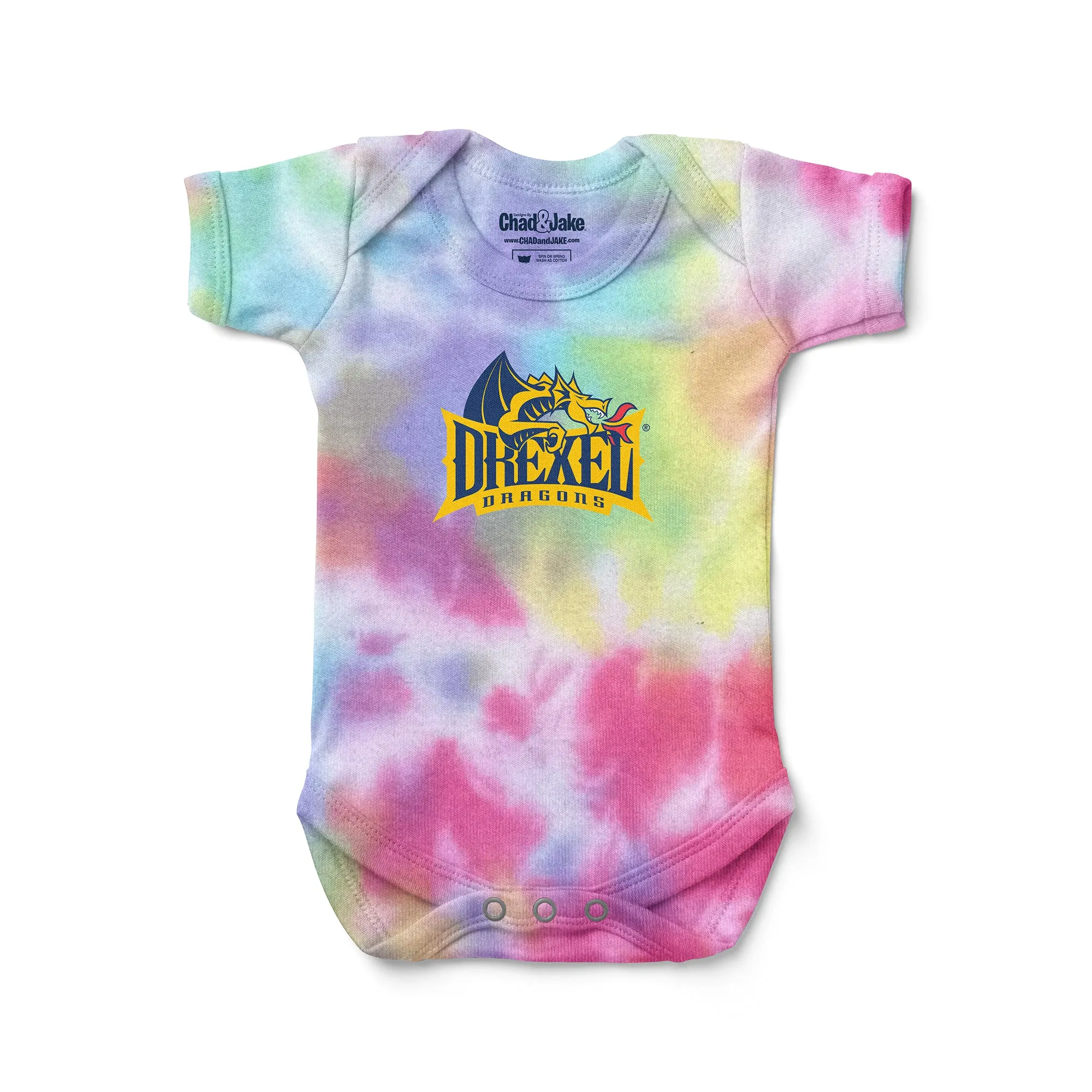 Drexel Dragons Logo Tie Dye Bodysuit