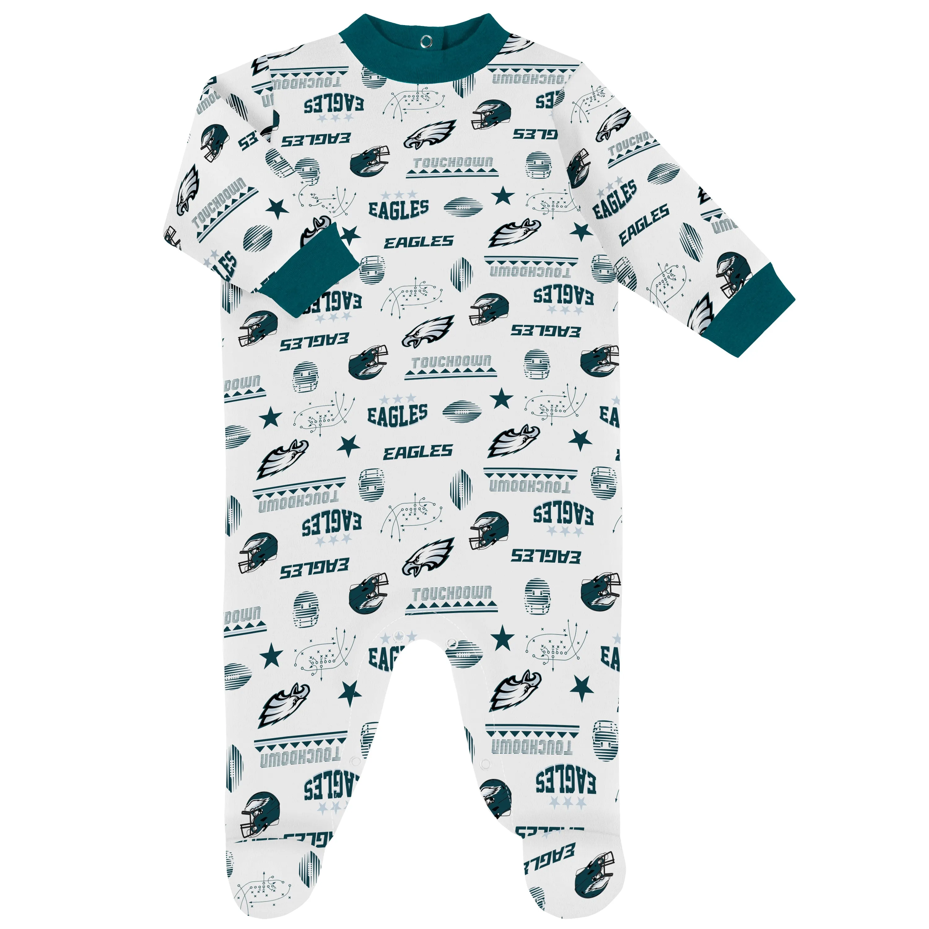 Eagles Baby Boys 3-Piece Bodysuit, Sleep 'N Play, and Cap Set