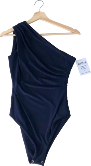 ELR Style Navy One-Shoulder Bodysuit Size 1