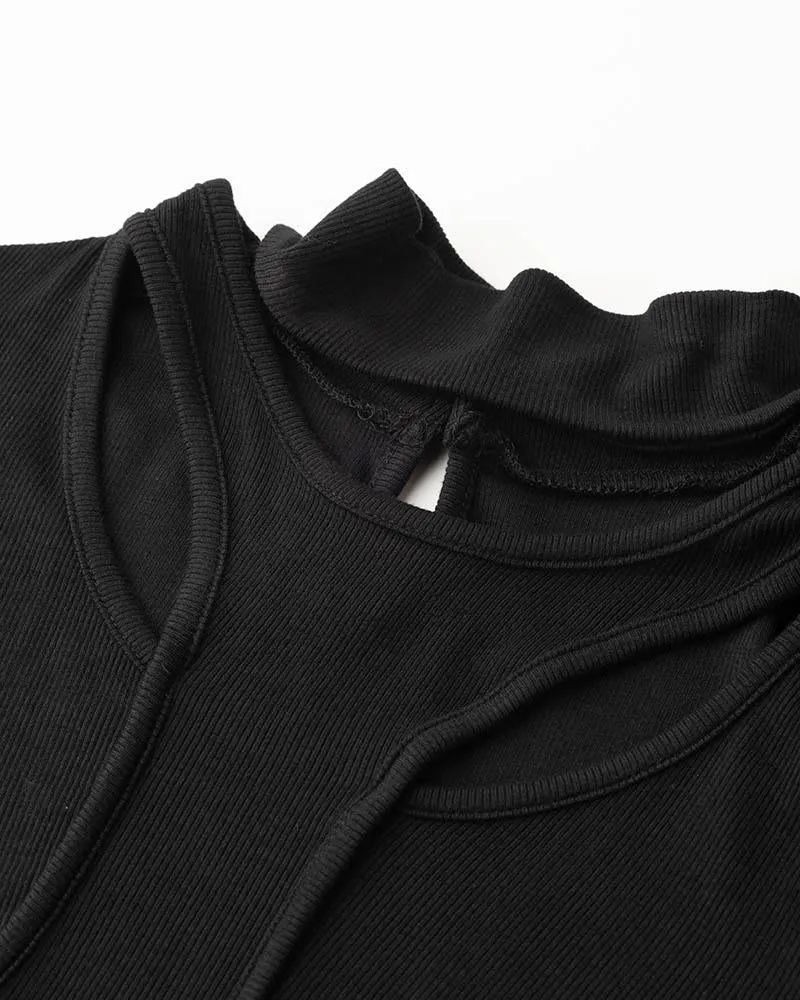 Enigma Widow Cut Out Bodysuit
