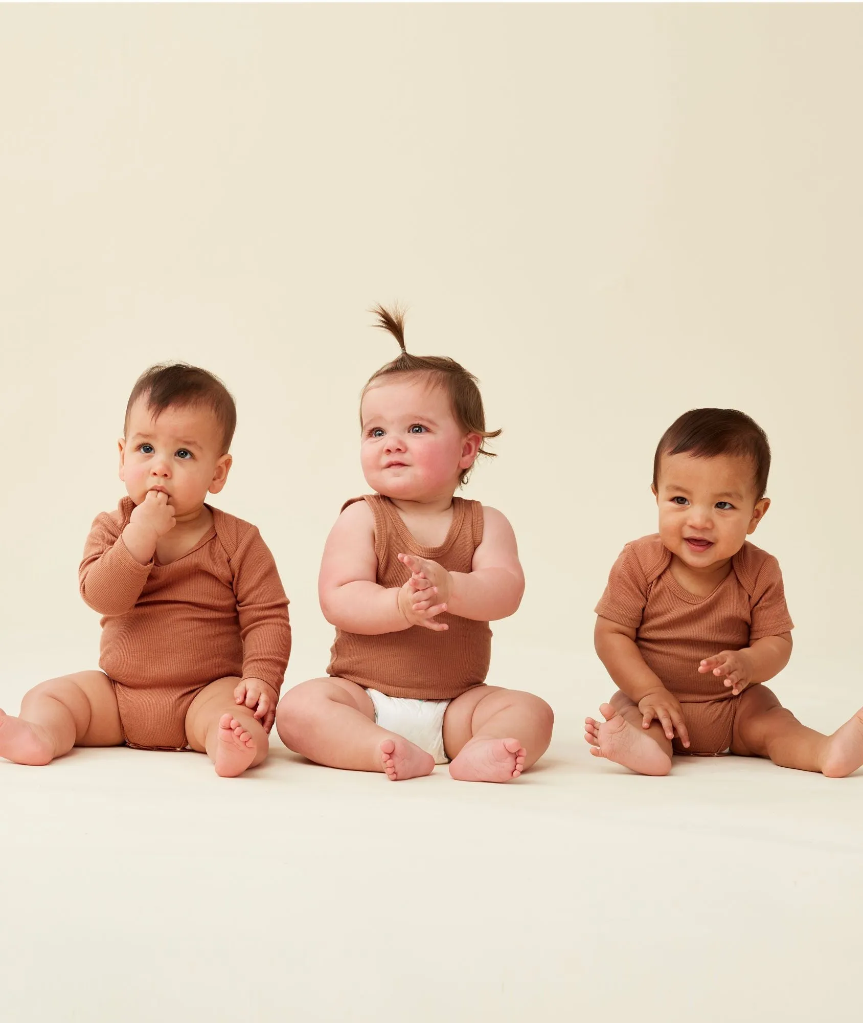 ergoPouch Short Sleeve Bodysuit - Chestnut