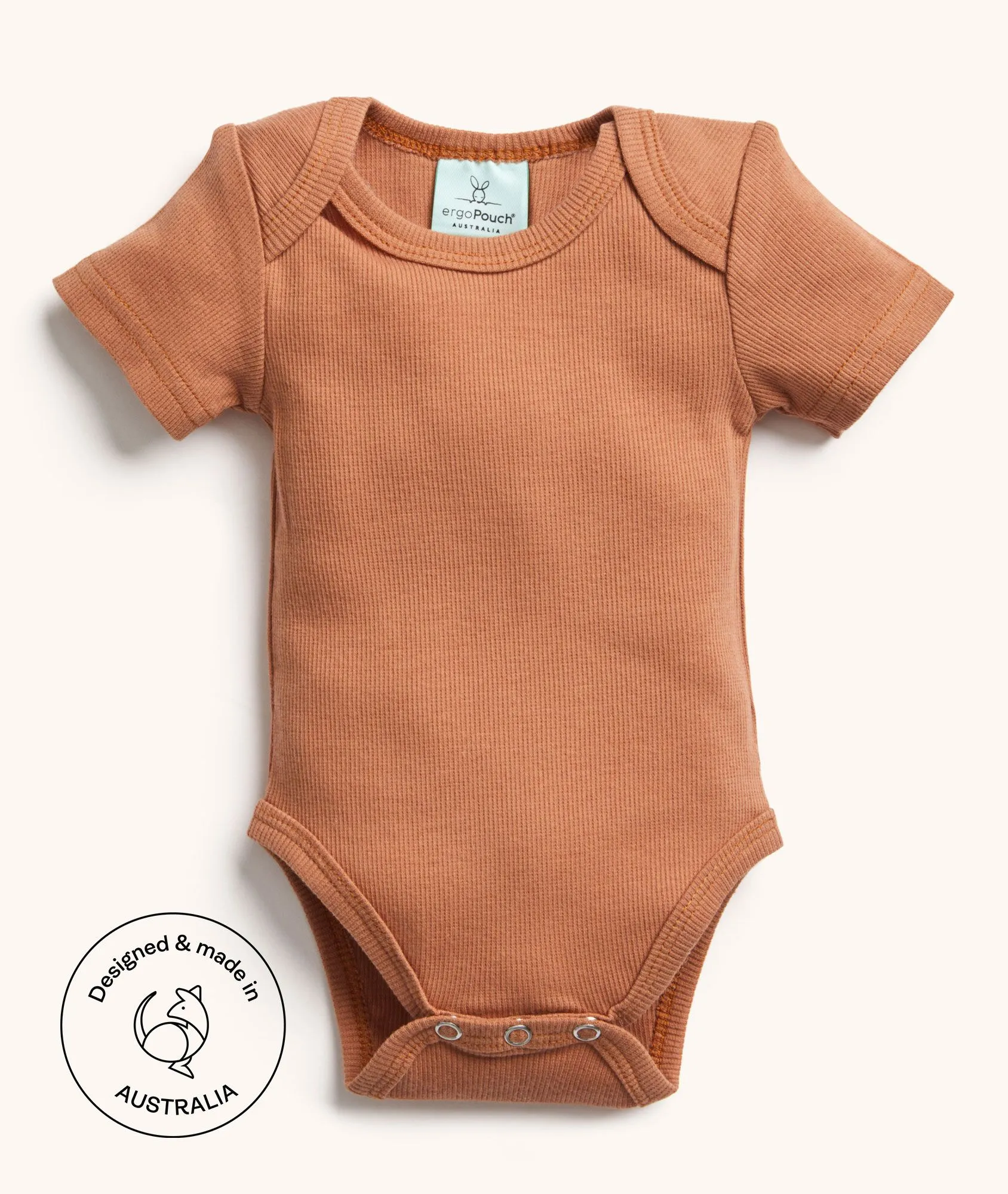 ergoPouch Short Sleeve Bodysuit - Chestnut