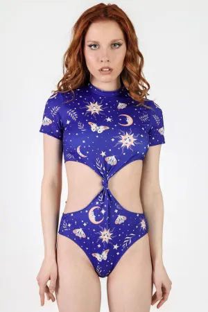 Ethereal Dream Knot Front Cut Out Bodysuit