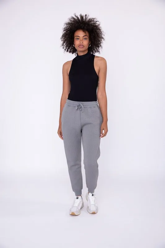 Eva Ribbed Mock Neck Basic Bodysuit - Onyx