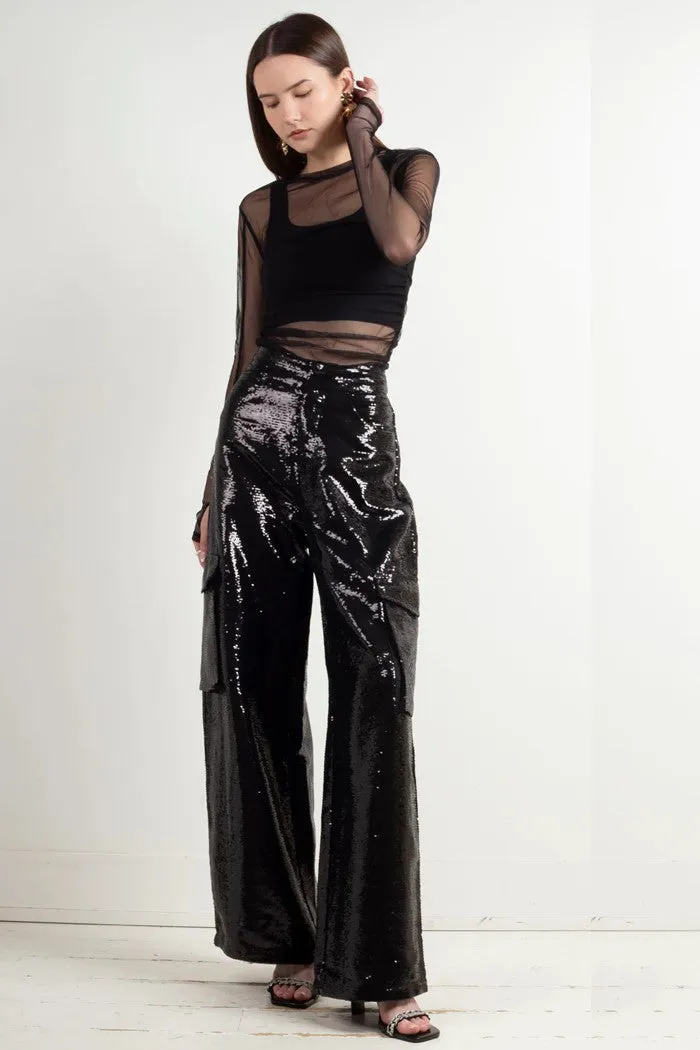 Everest Sequin Cargo Pant