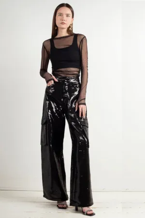 Everest Sequin Cargo Pant