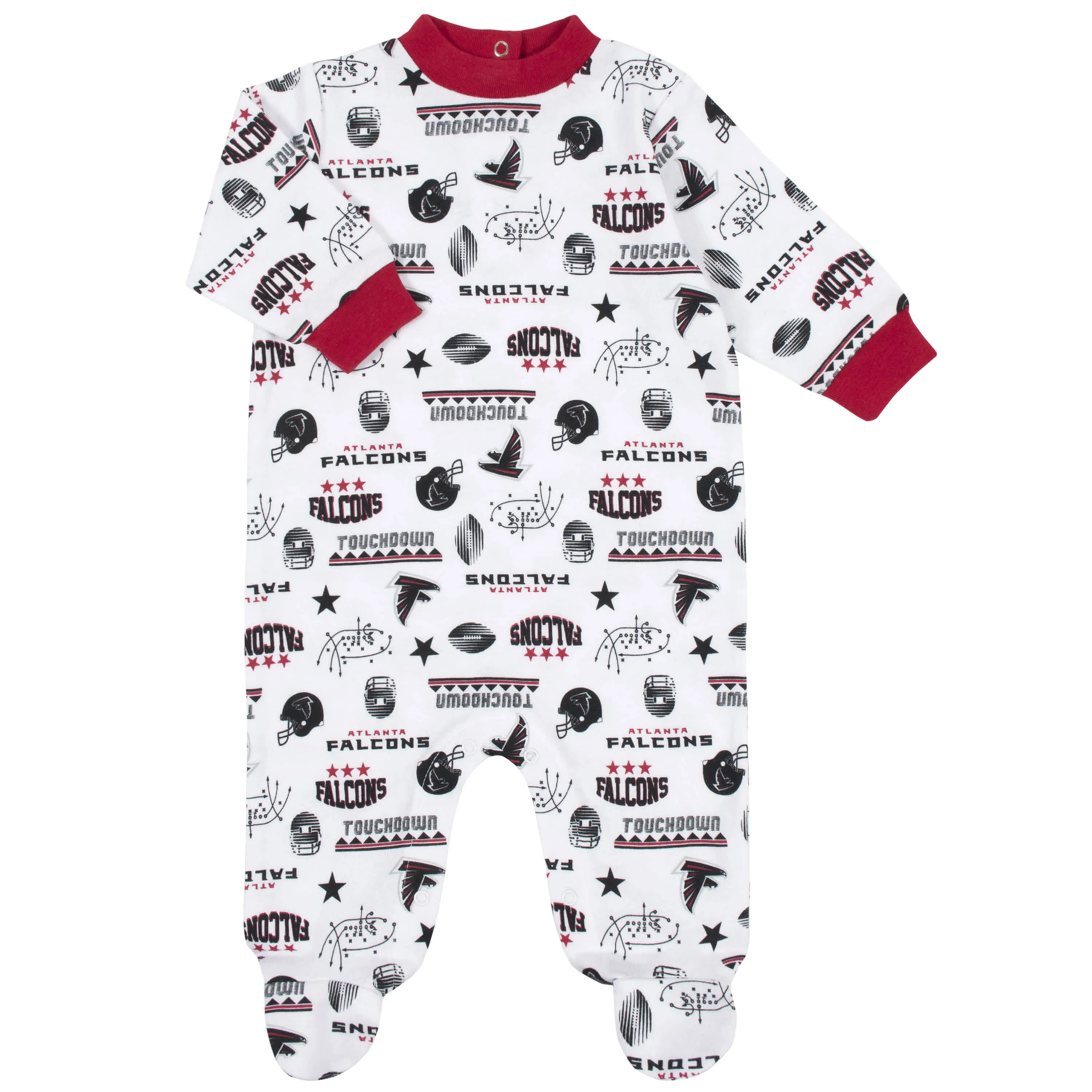 Falcons Baby Boys 3-Piece Bodysuit, Sleep 'N Play, and Cap Set