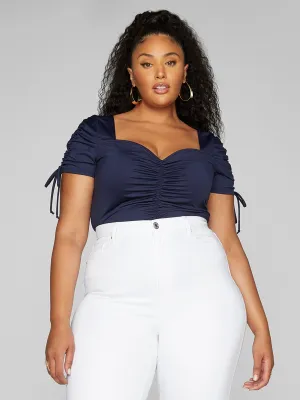 Fashion To Figure - Tori Ruched Front Bodysuit