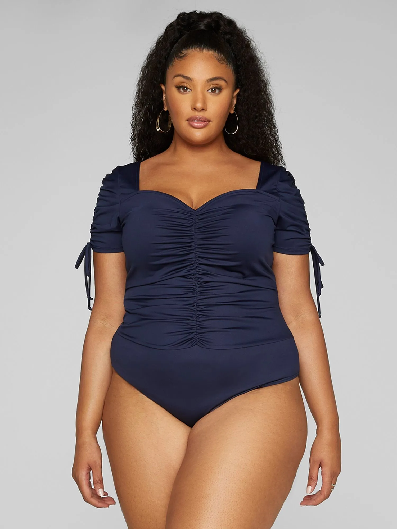 Fashion To Figure - Tori Ruched Front Bodysuit