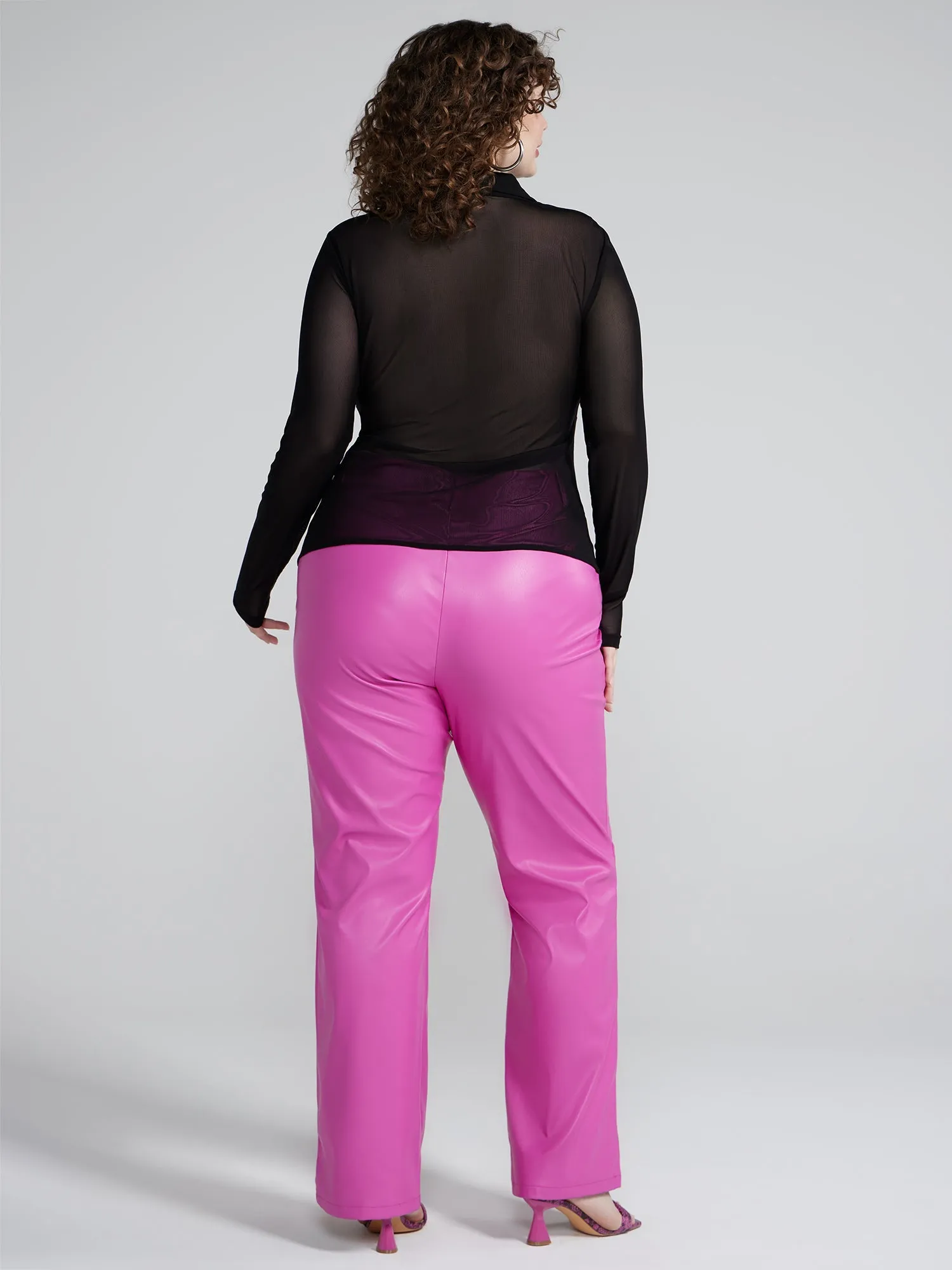 Fashion To Figure - Twist Front Mesh Top