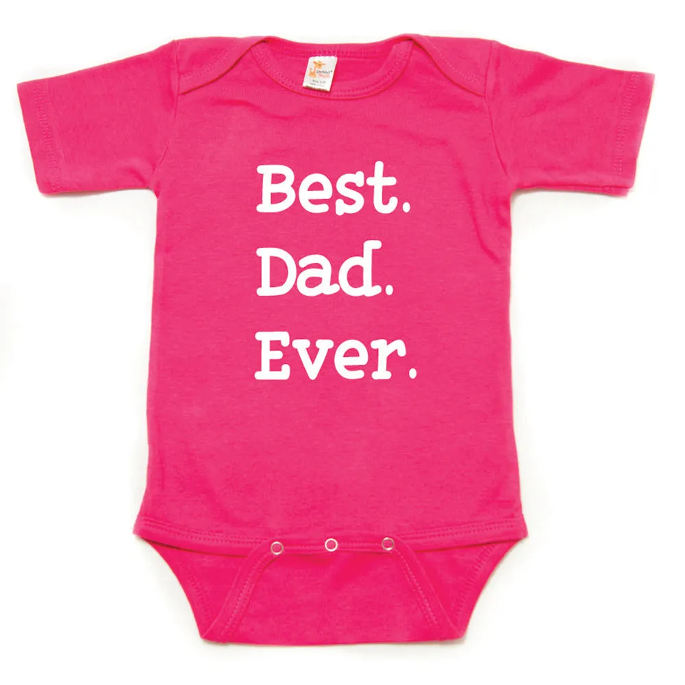 Father's Day Best Dad Ever Short Sleeve Infant Bodysuit