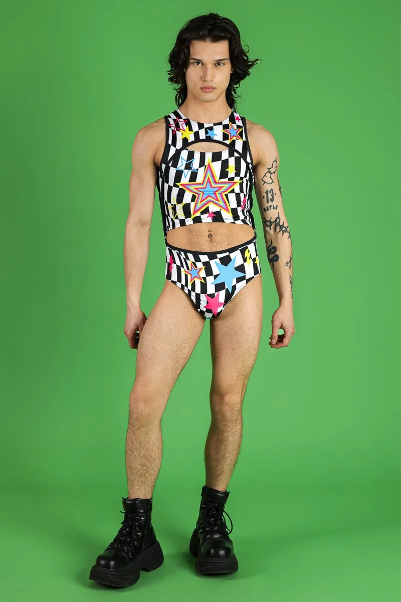 Flash Pop Men's 2 Piece Bodysuit