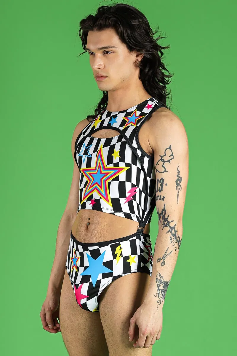 Flash Pop Men's 2 Piece Bodysuit