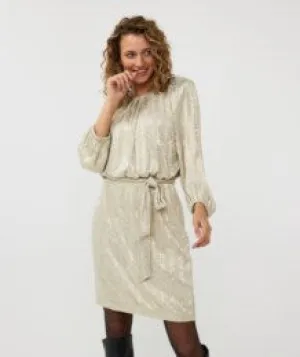 Foil Leopard Dress