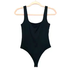 Forever 21 Black Square Neck Tank Top Thong Bodysuit NWT- Size S