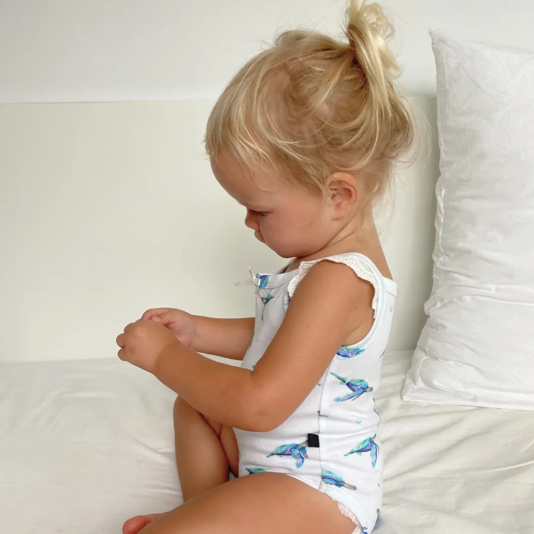 Frill Bodysuit - Sea Turtles