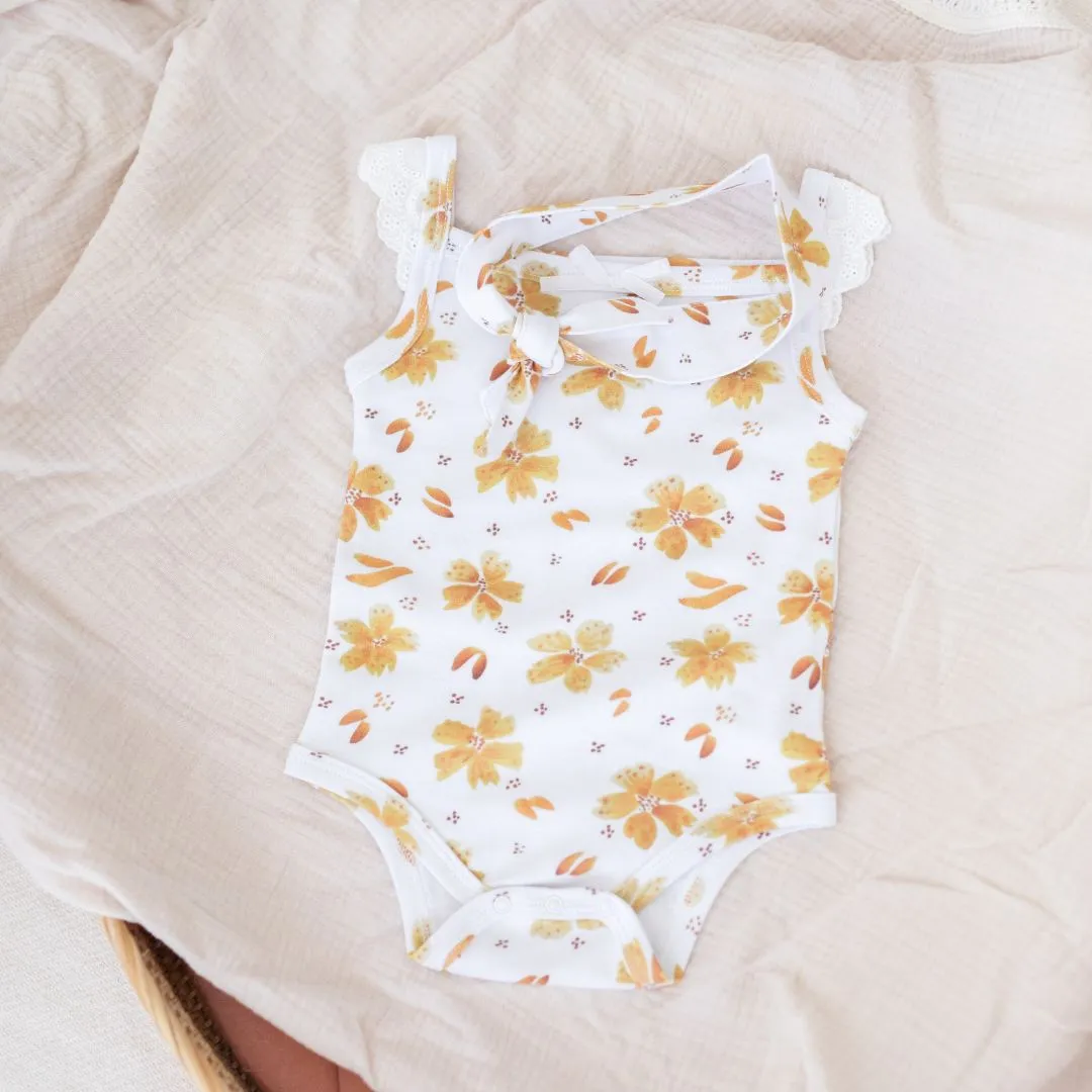 Frill Bodysuit - Summer Blooms