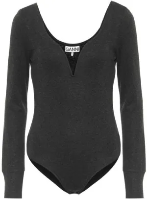 Ganni Jersey-Knit Bodysuit
