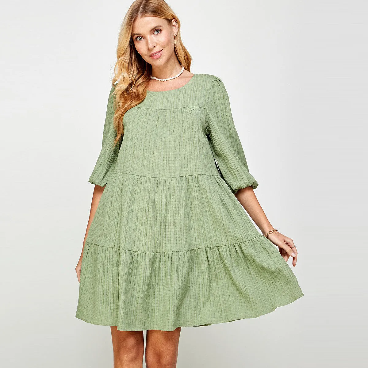 Garden Party Bishop Sleeve Dress
