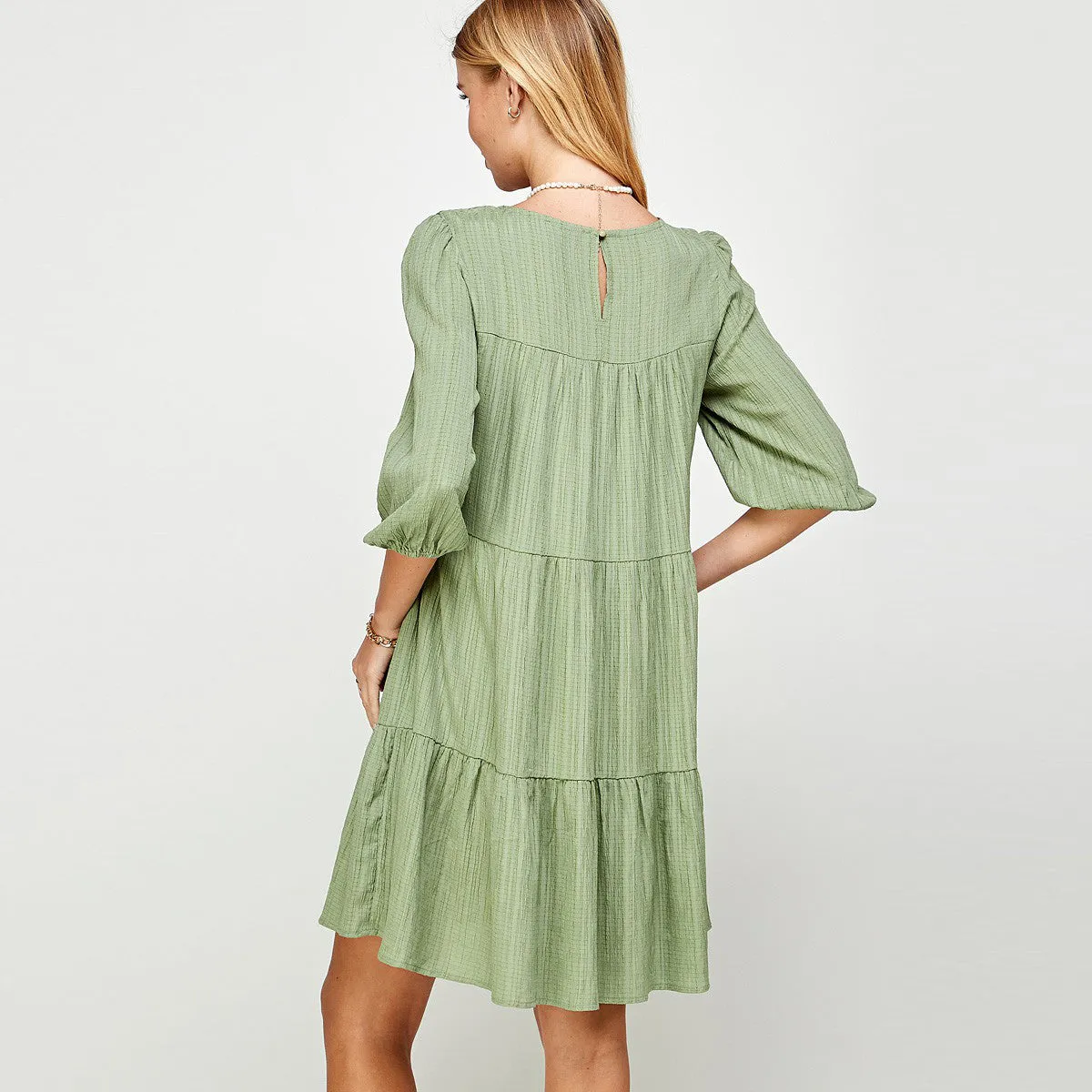Garden Party Bishop Sleeve Dress