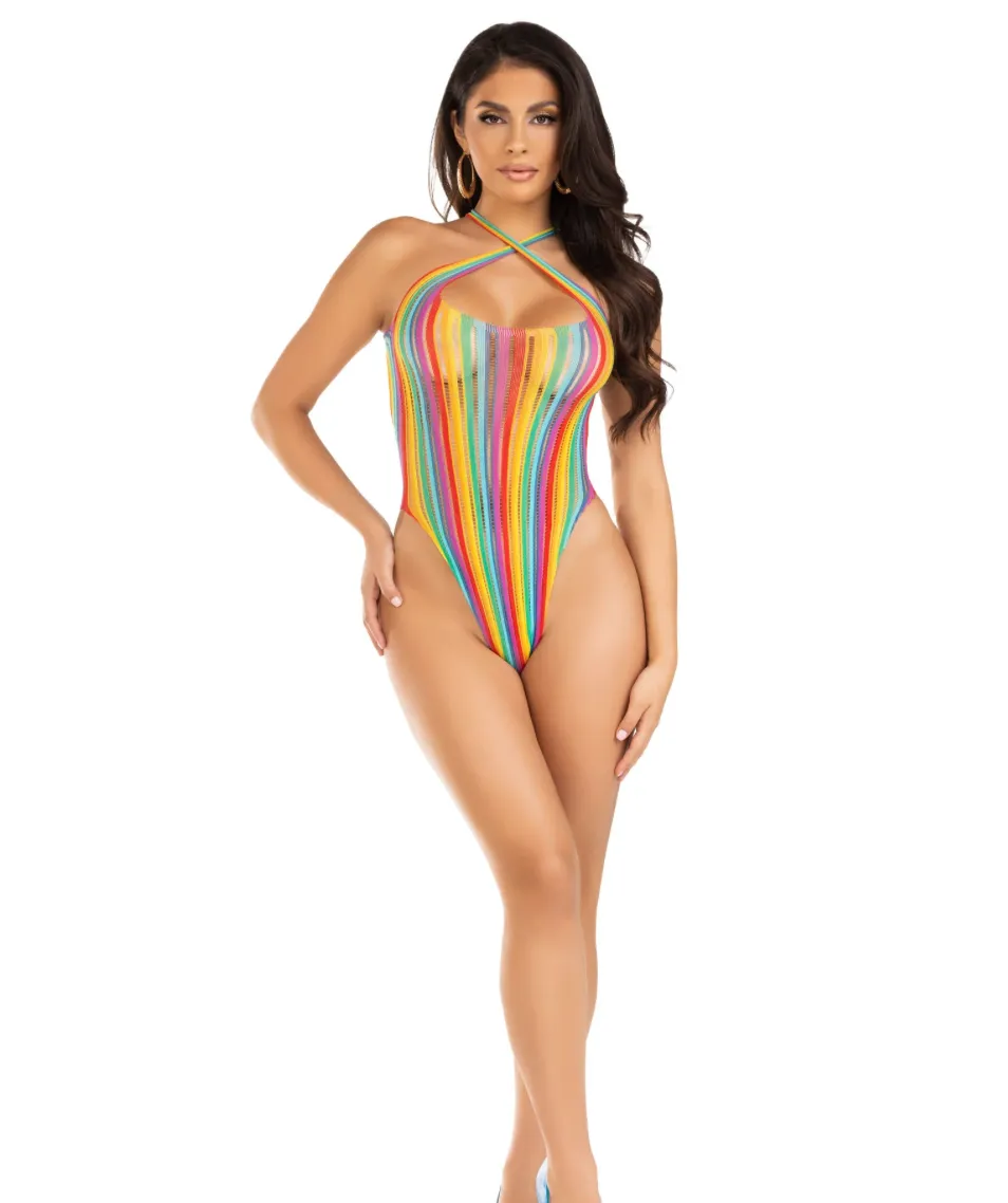 Getaway Girl Rainbow Bodysuit - O/S