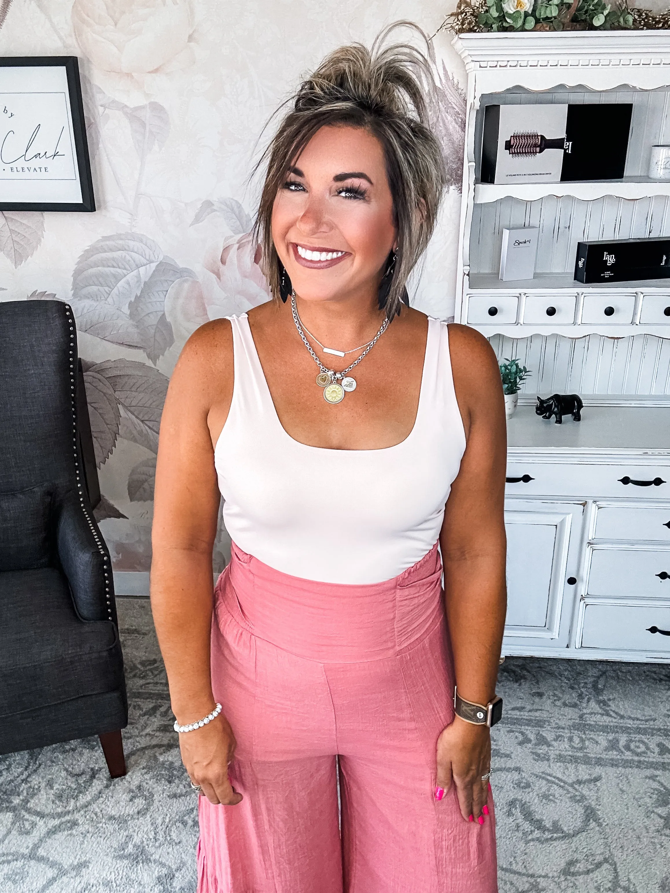 Getting In the Swing Bodysuit - Blush