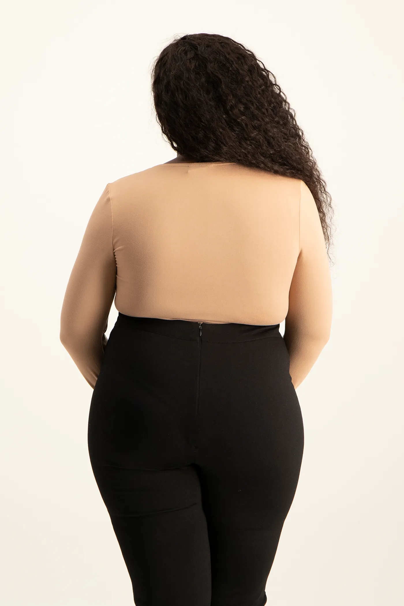 Giana Square Neck Bodysuit - Blush Nude