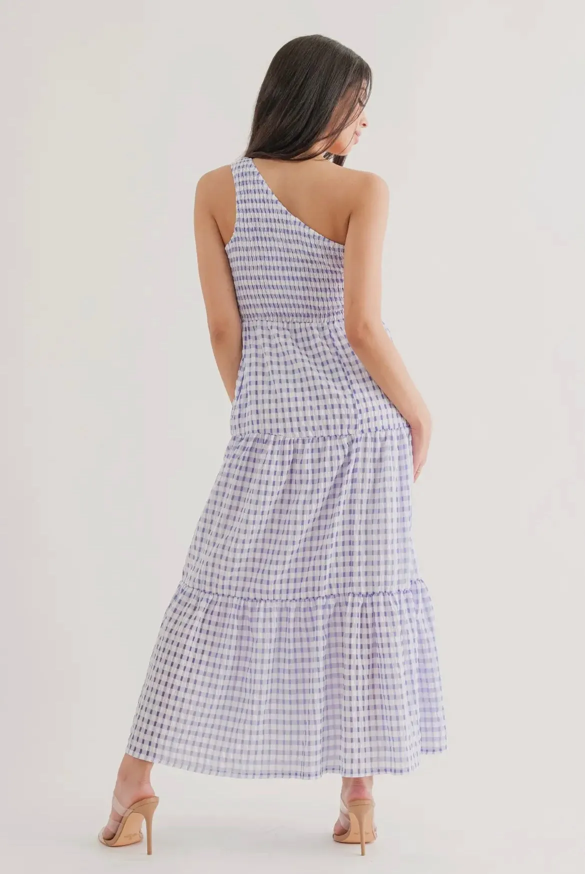Gingham Tiered Maxi Dress