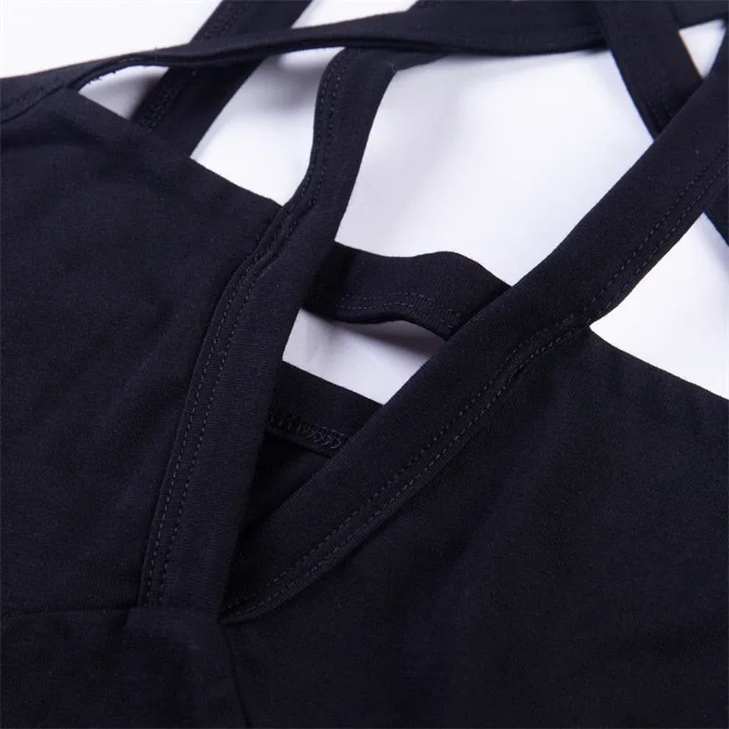 Gothic Cut Out detail Bodysuit